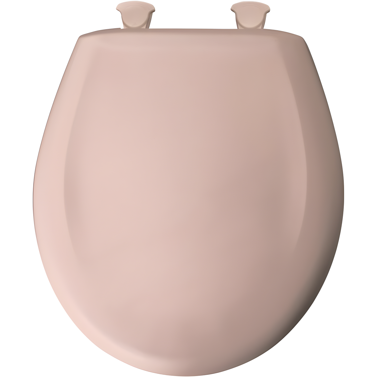 Venetian Pink Round Slow-Close Plastic Toilet Seat