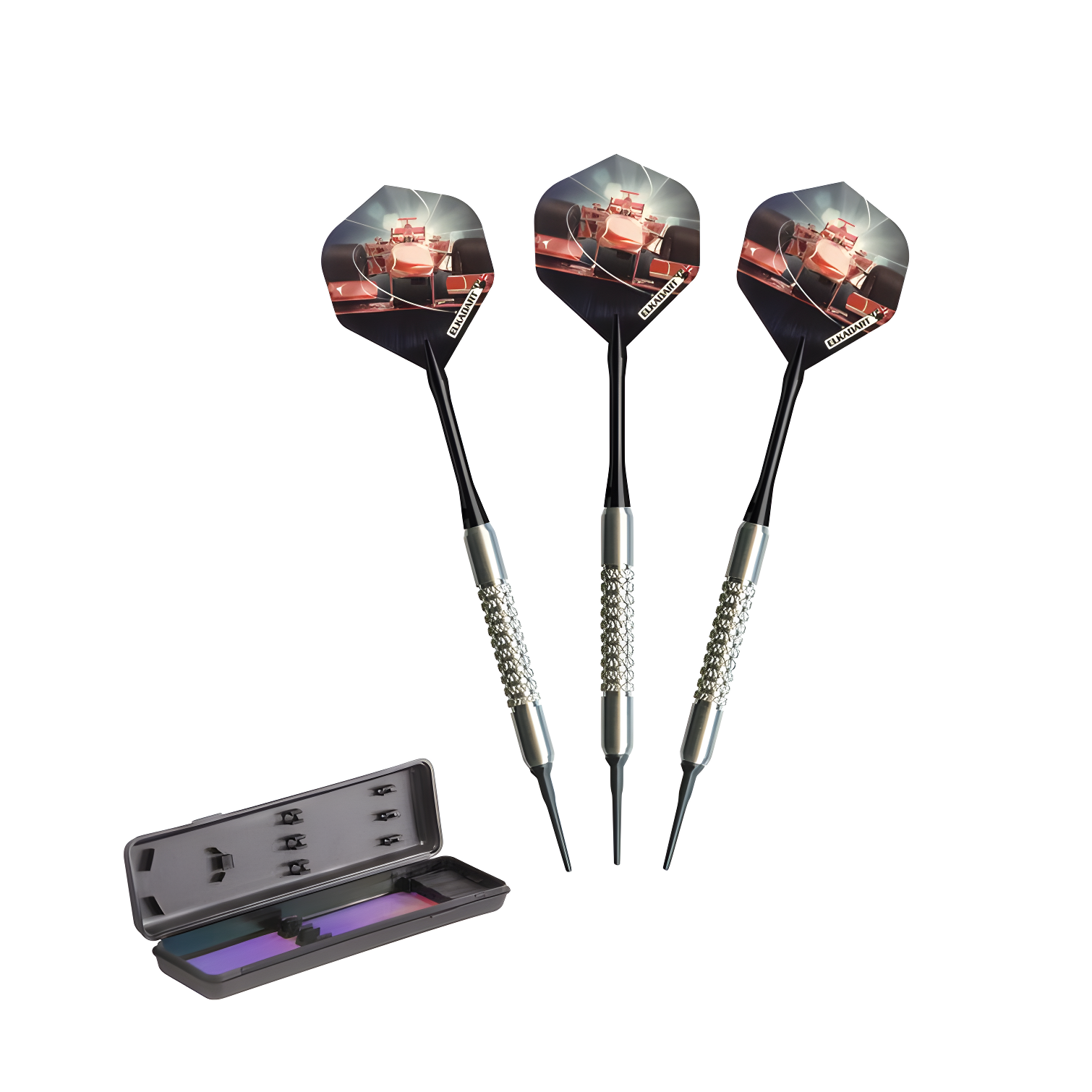 Turbo Soft Tip Darts with Electroplated Brass Barrels