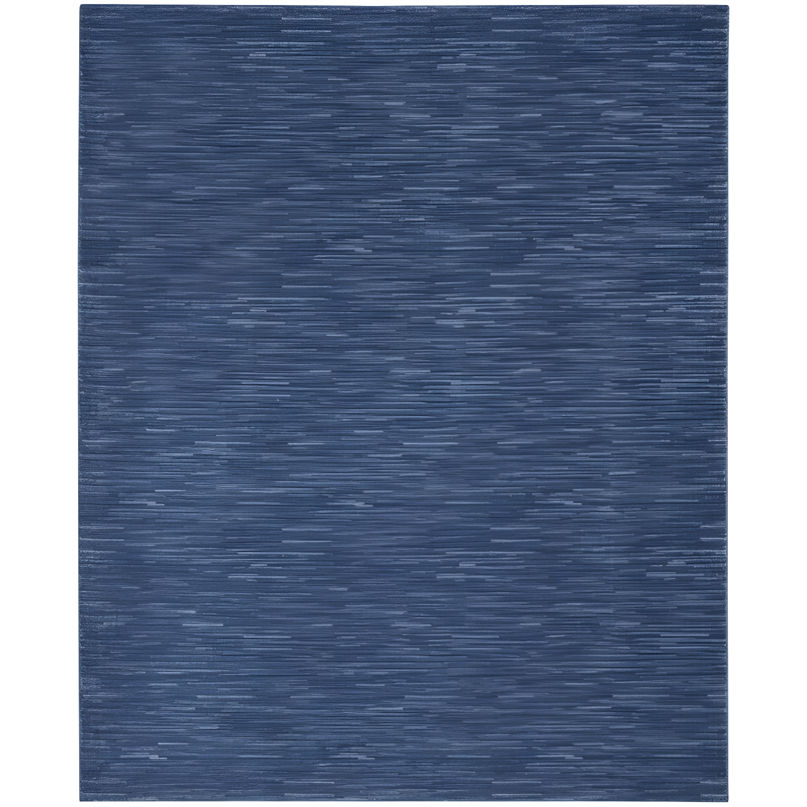 Navy Blue Rectangular Synthetic Easy Care Rug 7'10" x 10'