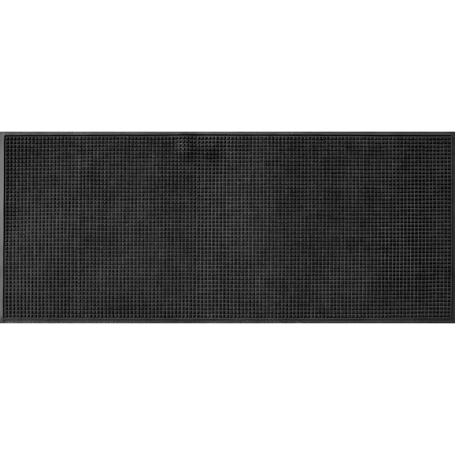 Charcoal Rubber Outdoor Door Mat with Water Dam Border
