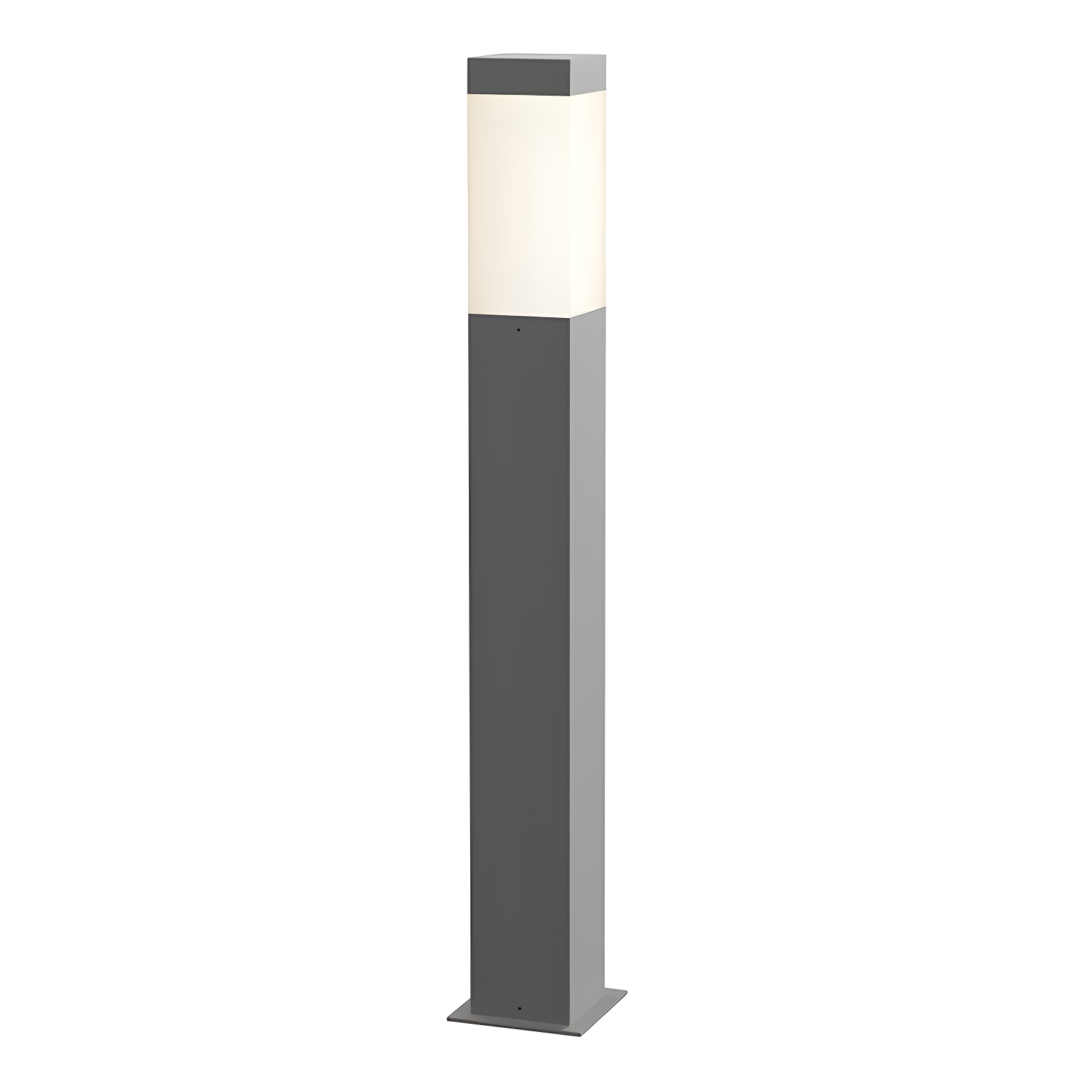 Textured Gray 28" Metal LED Pathway Bollard Light