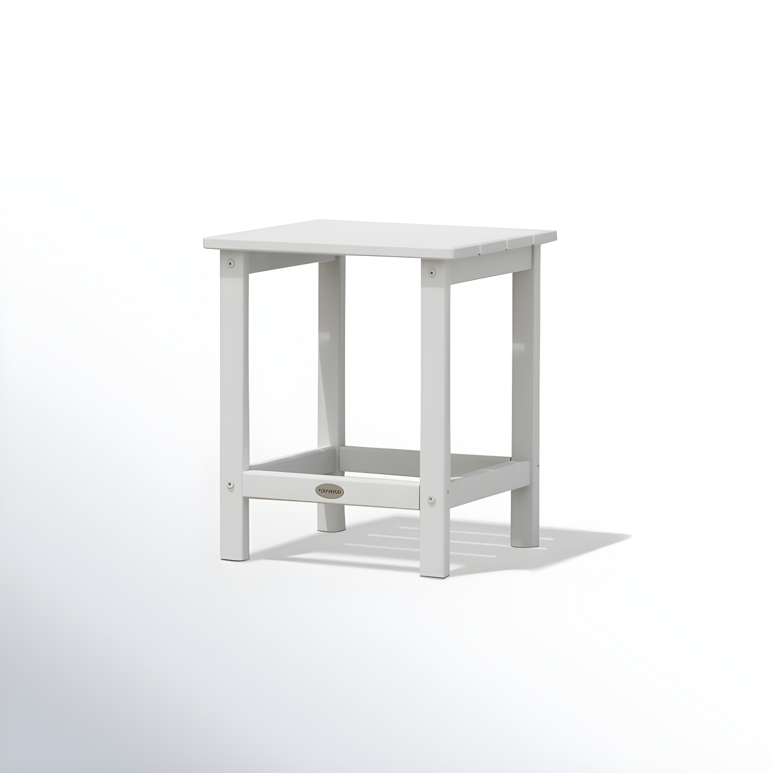 White 18" Polywood Long Island Side Table