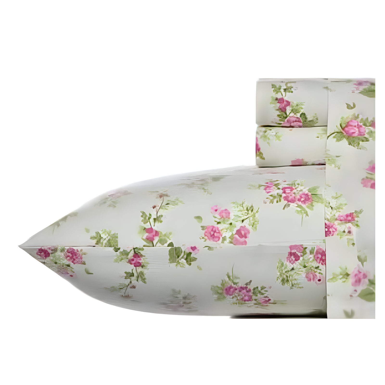 Audrey Twin Pink Floral Cotton Flannel Sheet Set