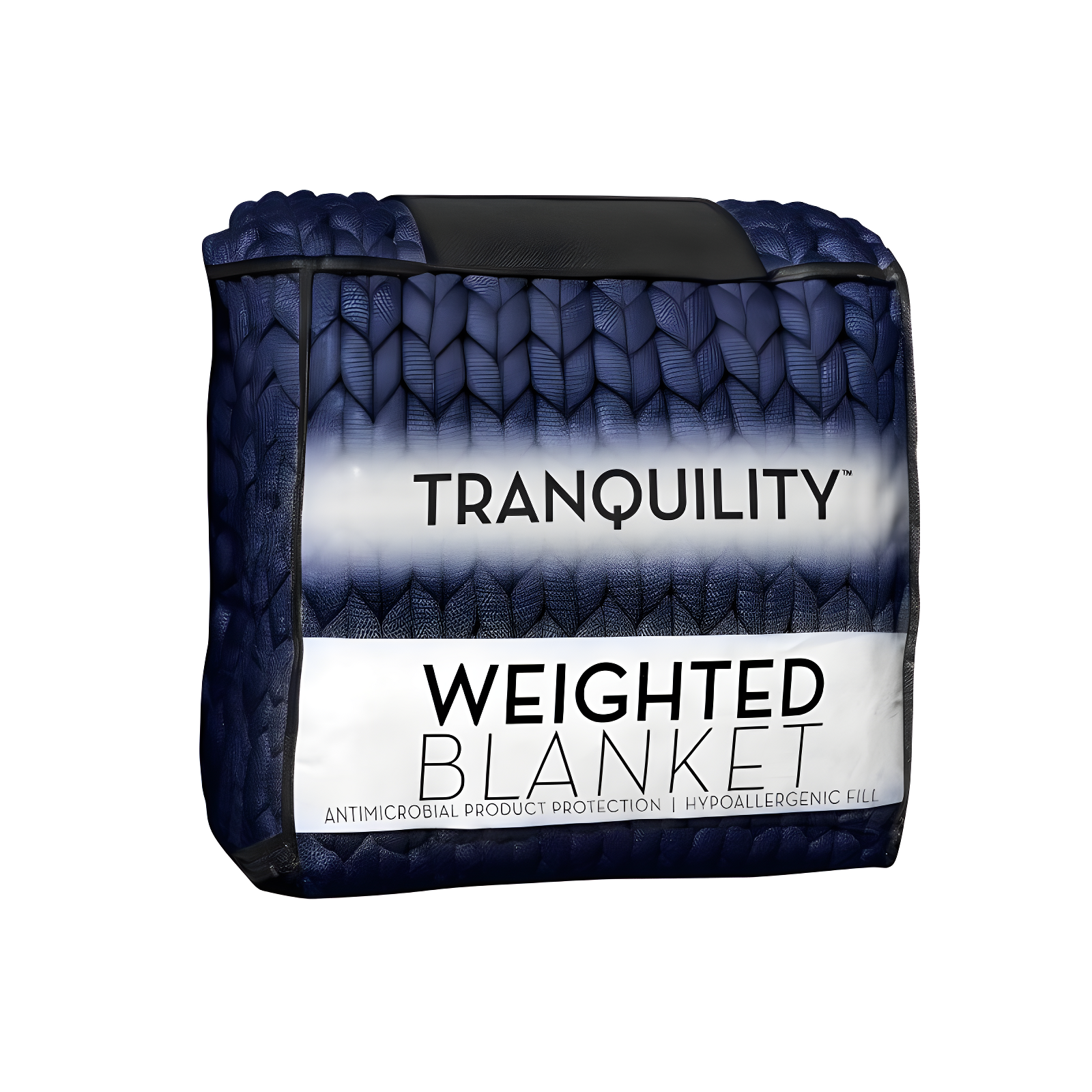 Tranquility 12lb Blue Knitted Weighted Blanket