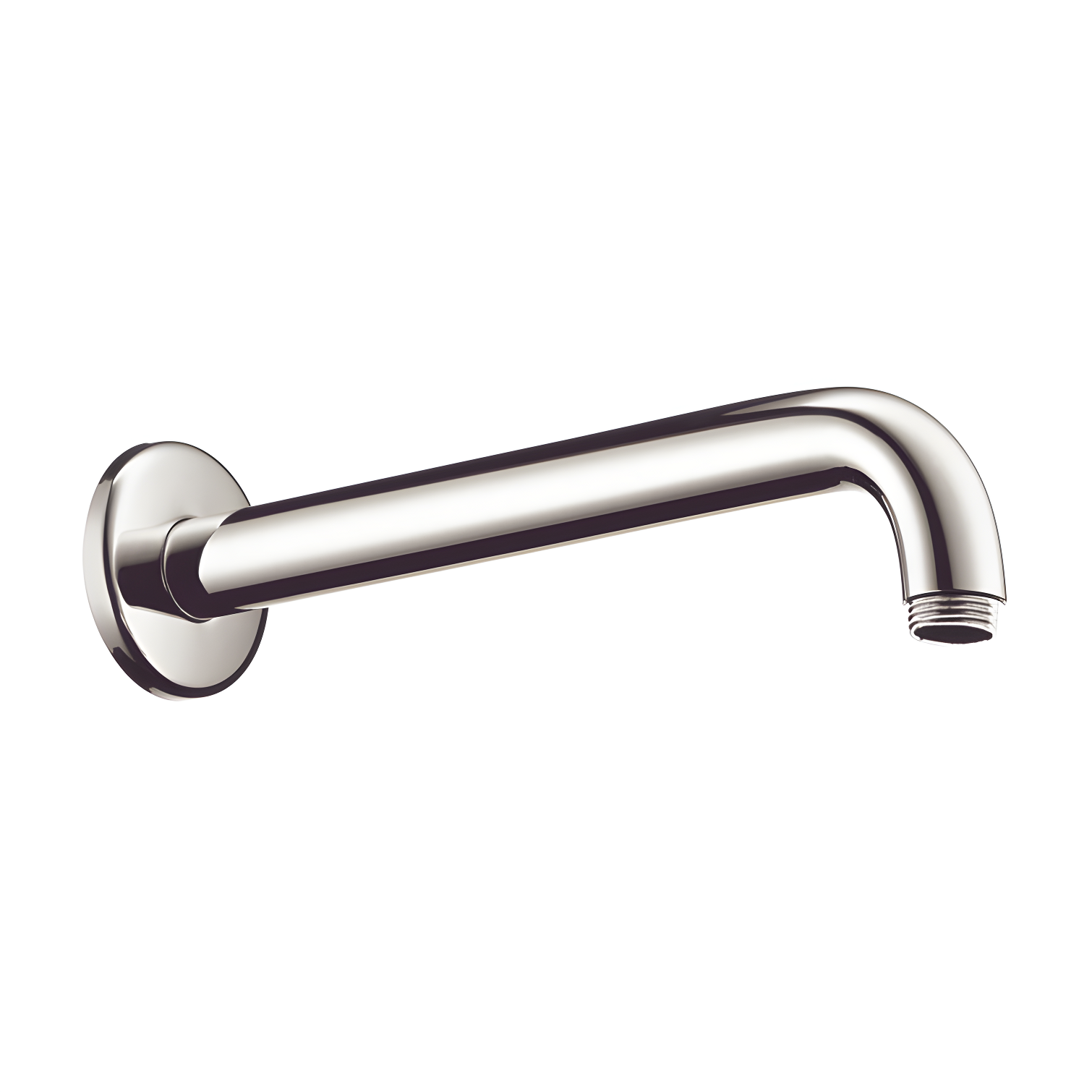 Polished Nickel 9" Modern Wall Shower Arm