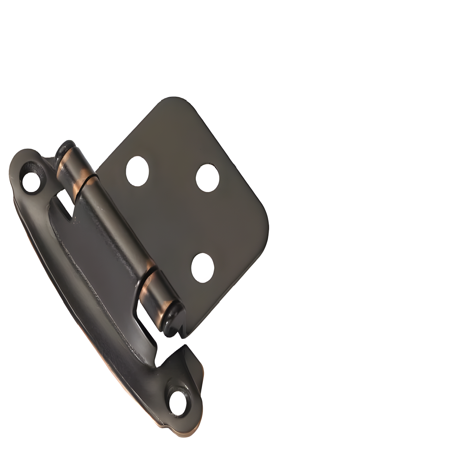 Oil-Rubbed Bronze Self-Closing Flush Cabinet Hinges