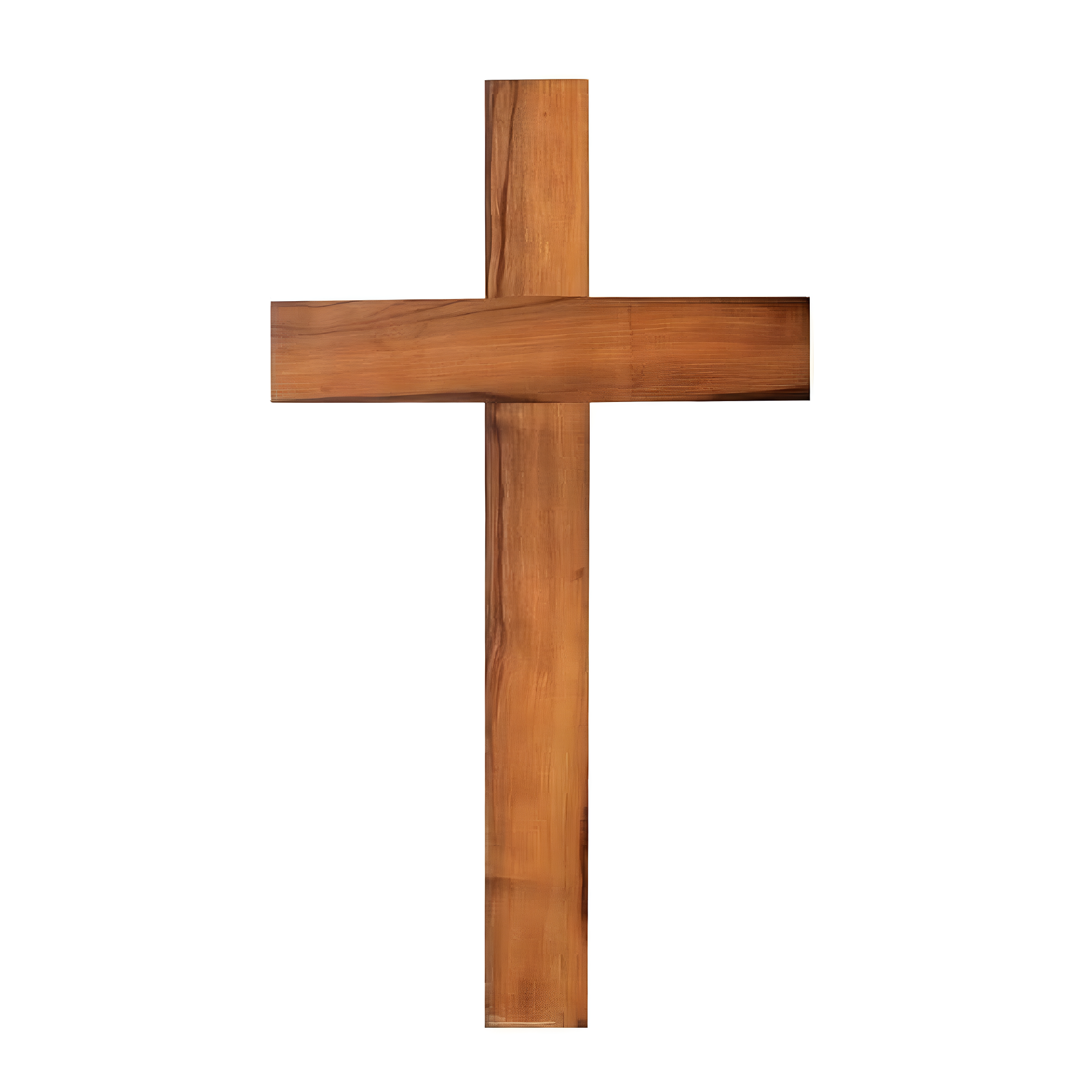 Lifesize Brown Cardboard Cross Standup with Easel