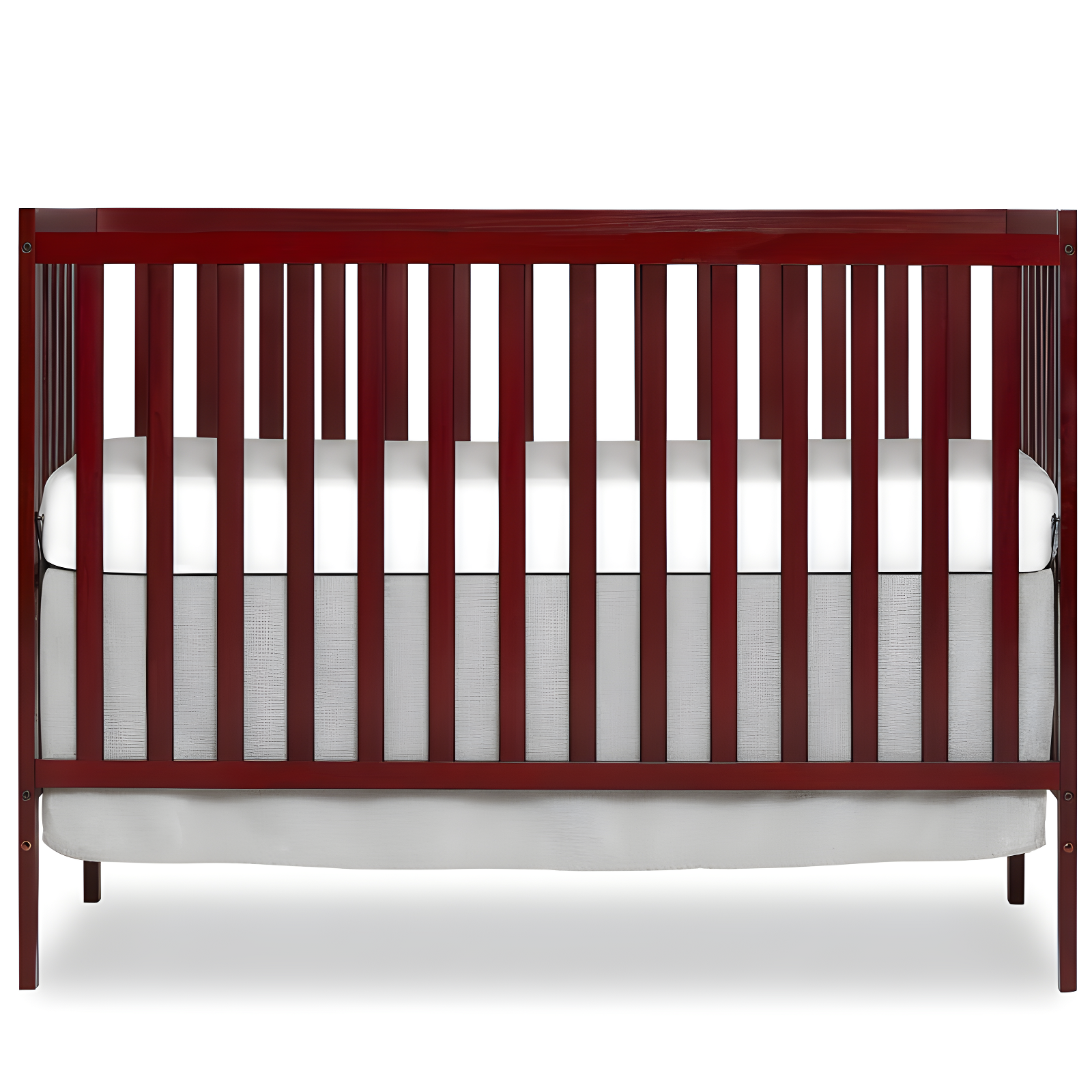 Cherry 5-in-1 Convertible Crib with Adjustable Mattress Support