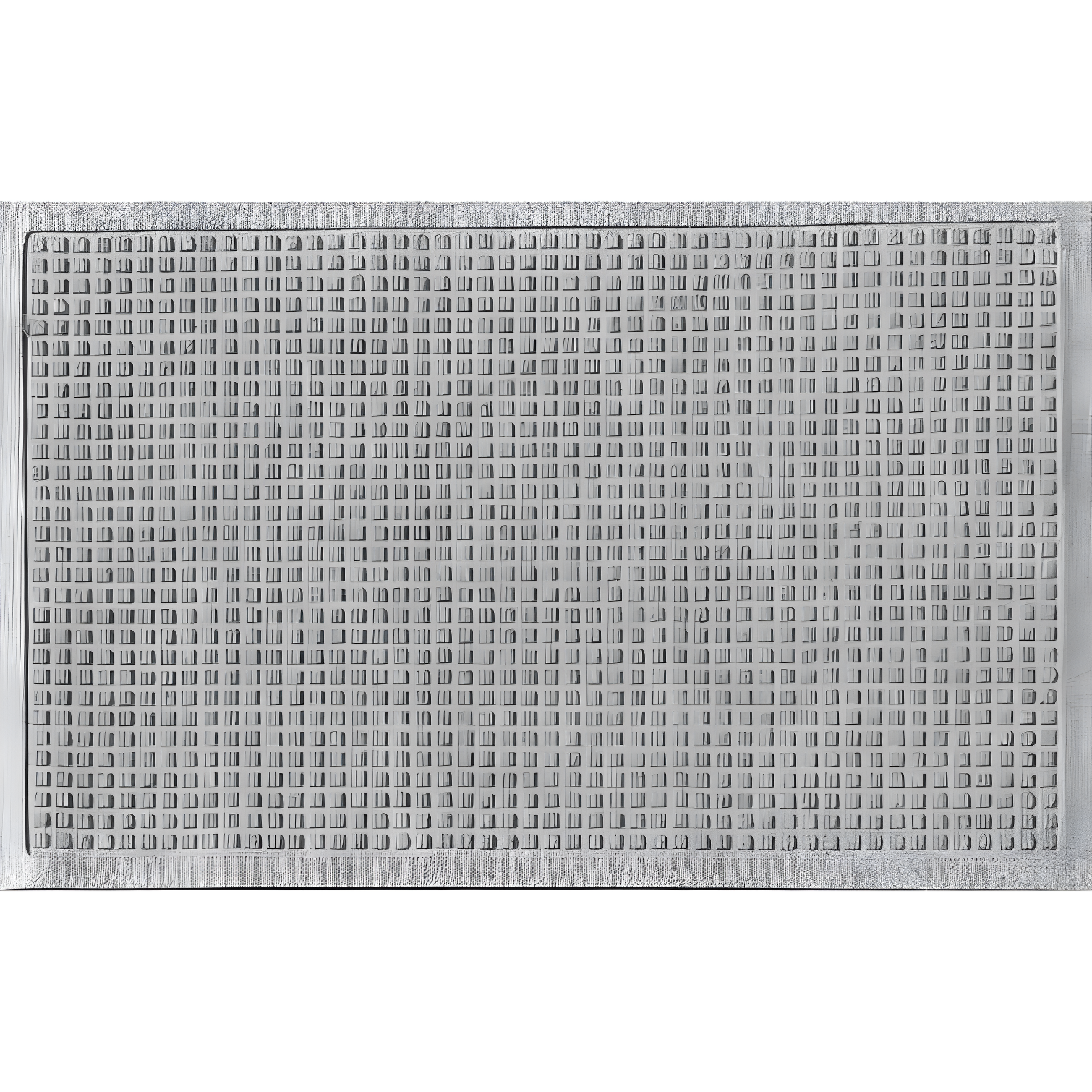 Medium Gray Rubber Outdoor Door Mat with Water Dam Border