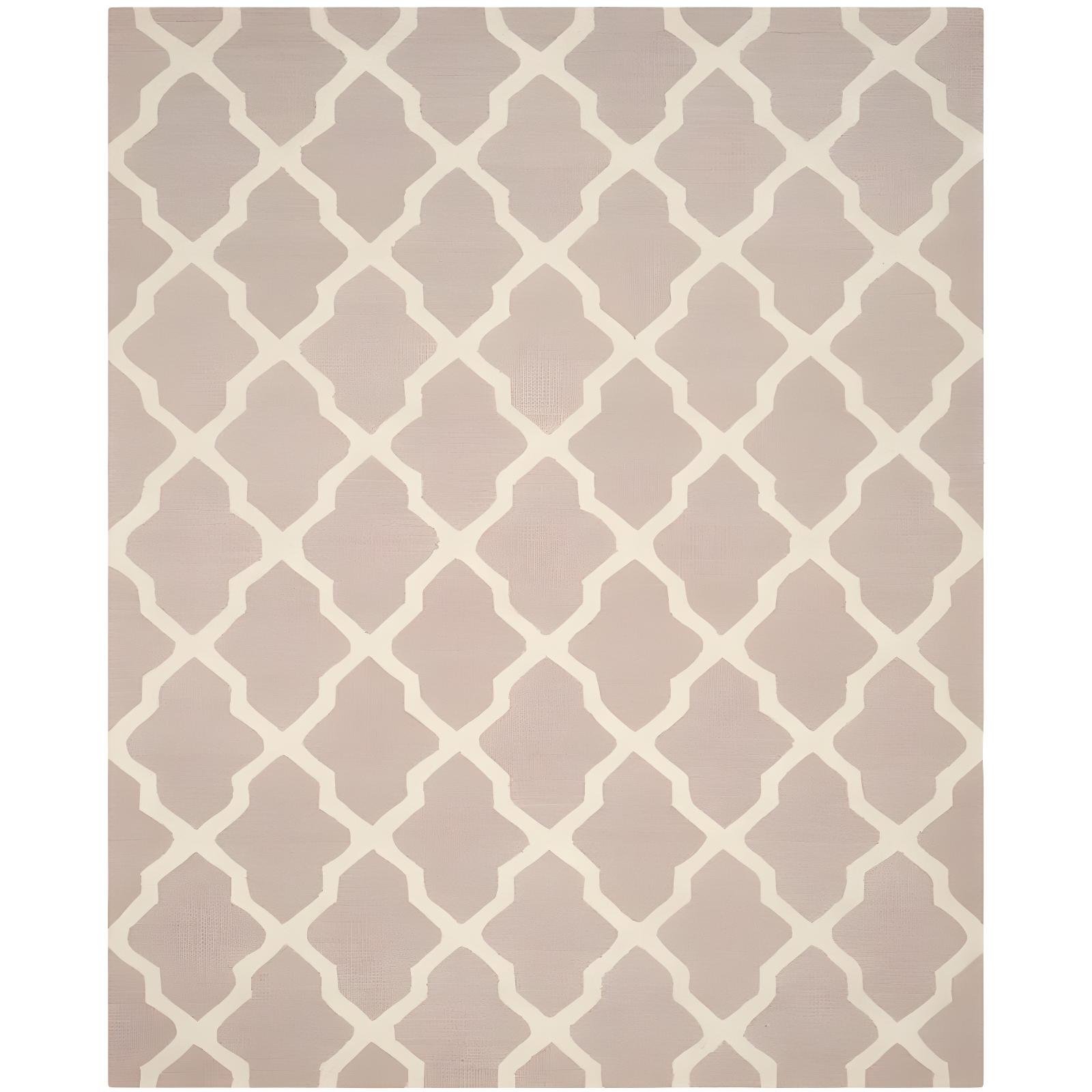 Beige and Ivory Hand-Tufted Wool 8' x 10' Area Rug