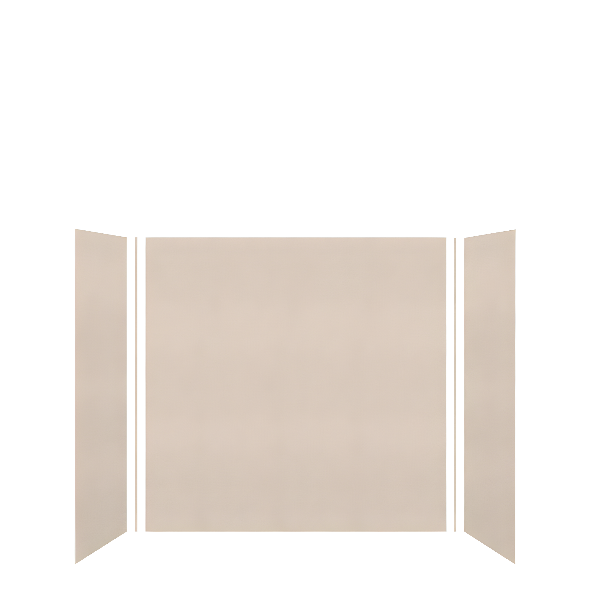 Cashew Velvet 60" x 60" 3-Piece Shower Wall Kit