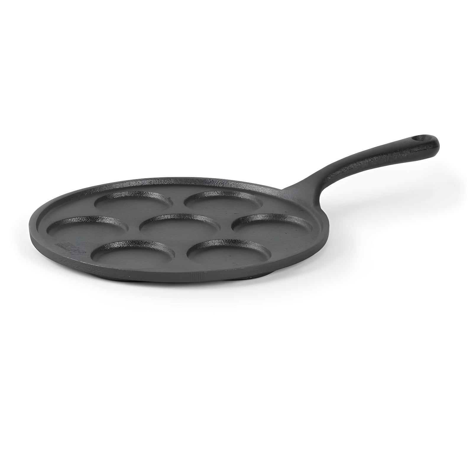 14.5" Black Cast Iron Mini Pancake Griddle Pan