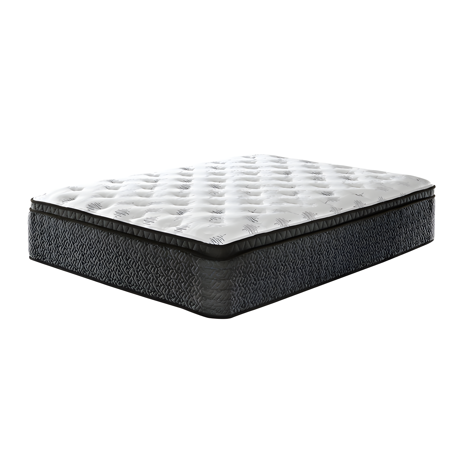 Ultra Luxury 16.2" White Eurotop King Mattress with Gel Memory Foam