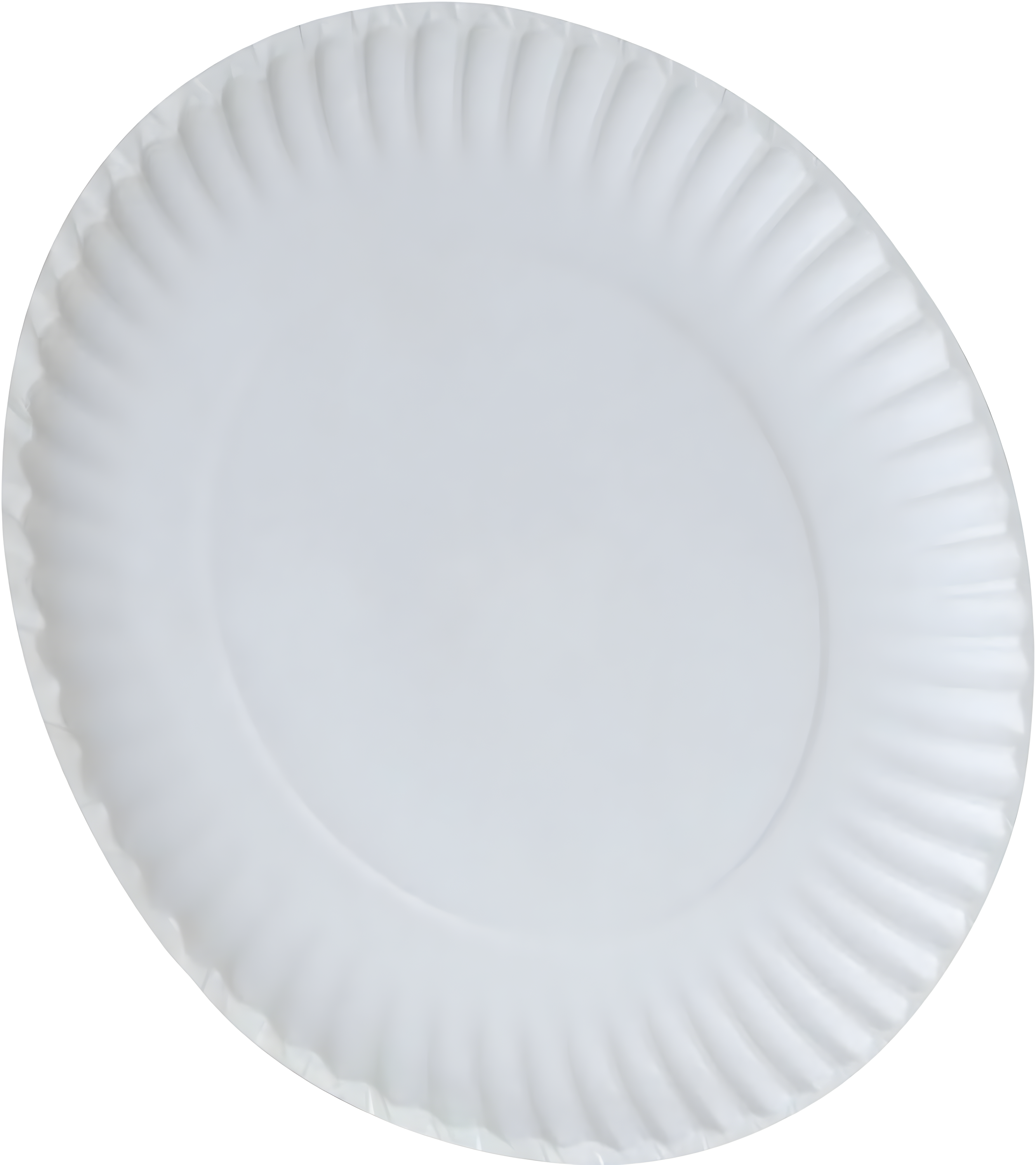 White 9-Inch Round Disposable Paper Plates, 100 Count