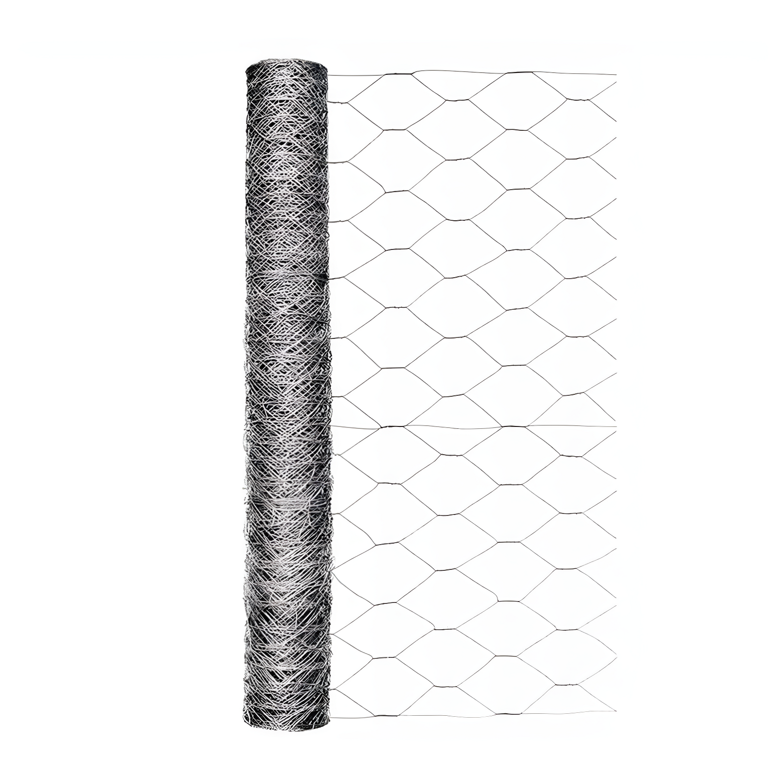 24'' H x 50' L Silver Galvanized Steel Poultry Netting