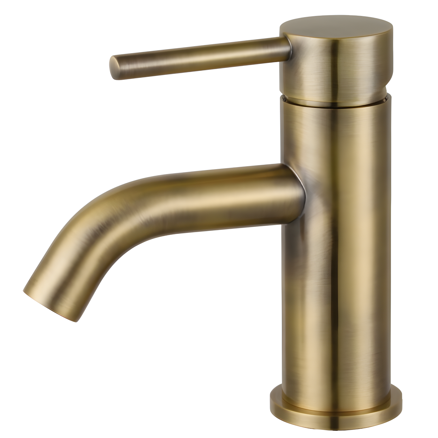 Concord Sleek Antique Brass Single-Handle Bathroom Faucet