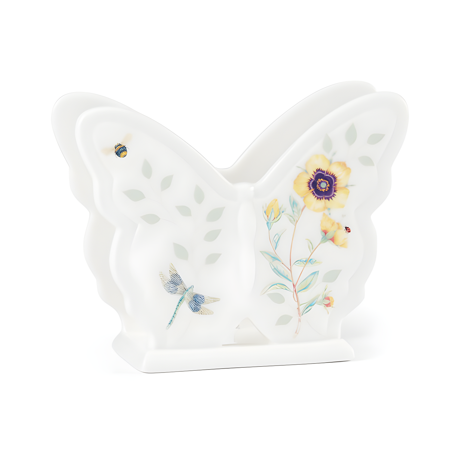 Multicolored Ceramic Butterfly Sponge Holder