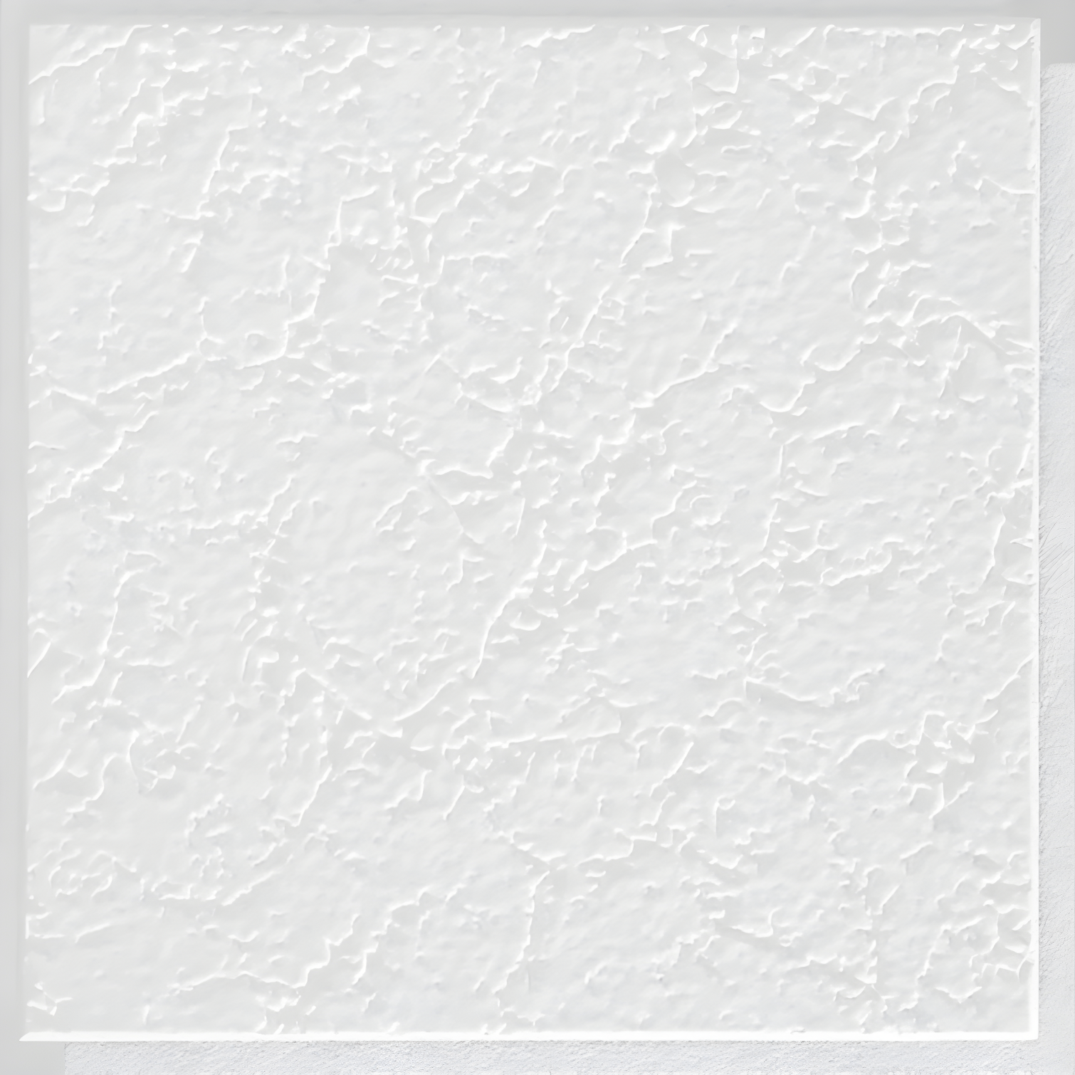 White Textured Mineral Fiber Ceiling Tile 12" x 12"