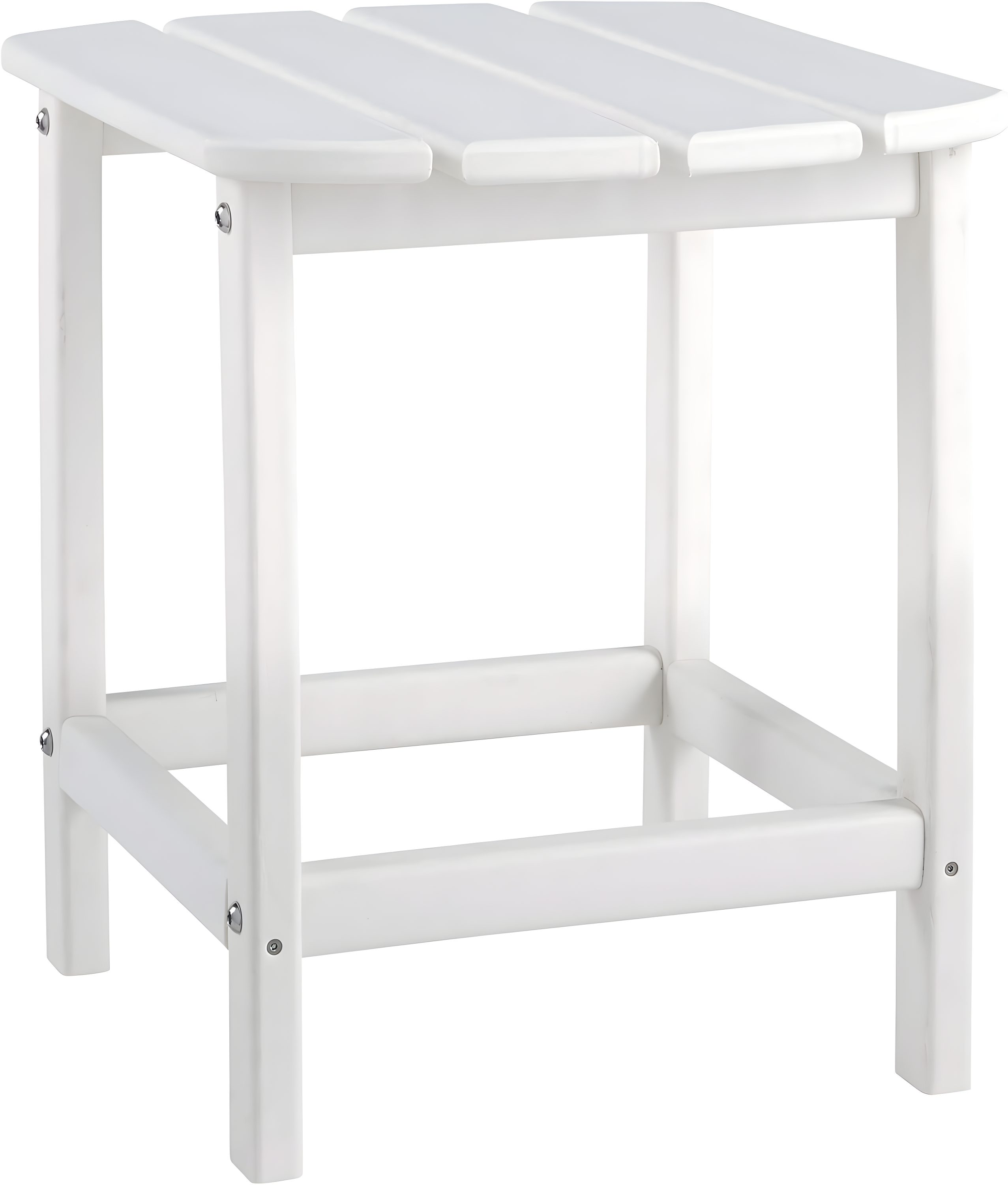 Sundown Treasure White Rectangular Outdoor End Table