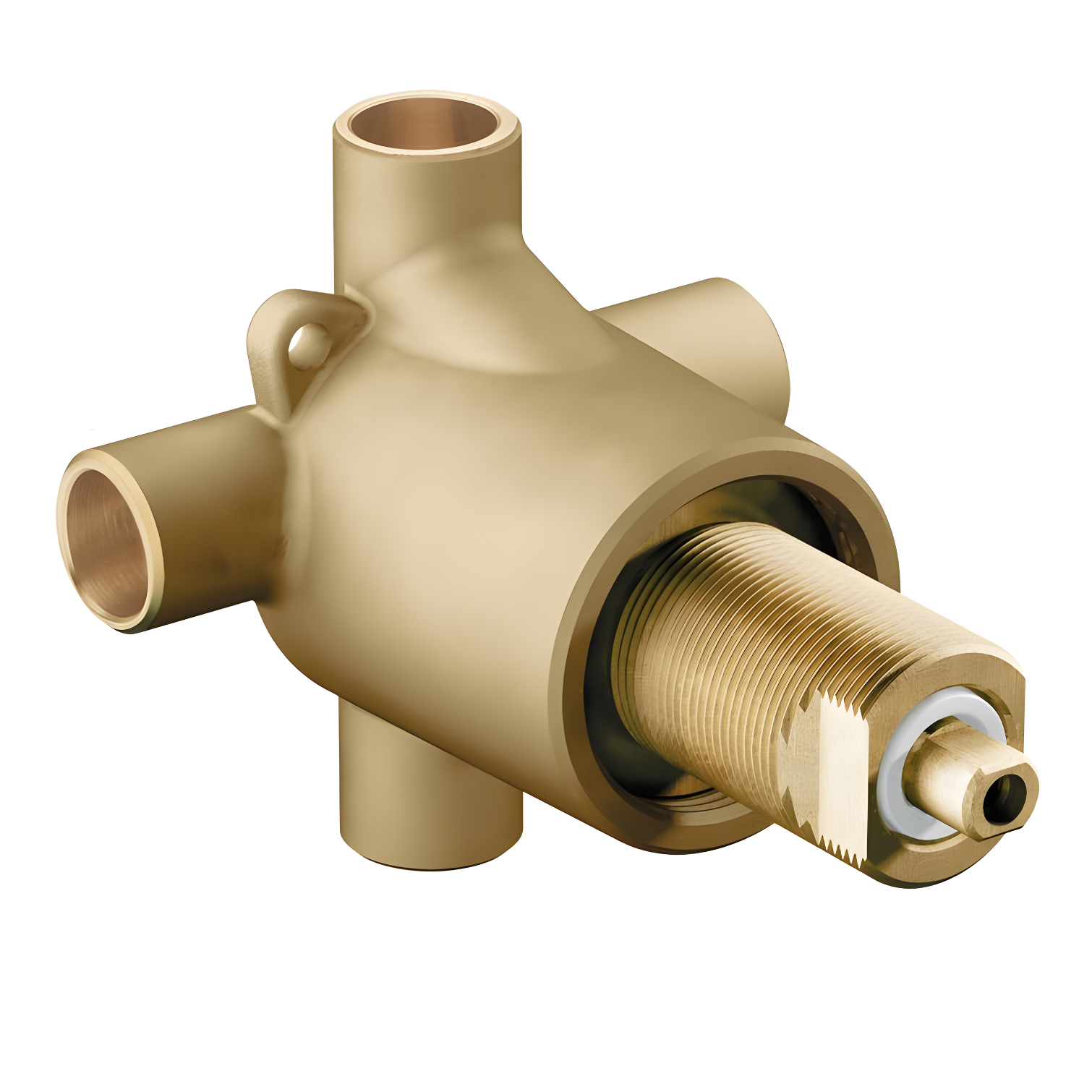 Commercial Brass Three-Function Shower Diverter Valve