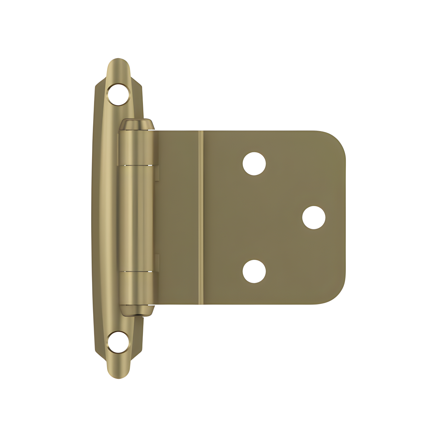 Golden Champagne Steel Self-Closing Cabinet Hinge