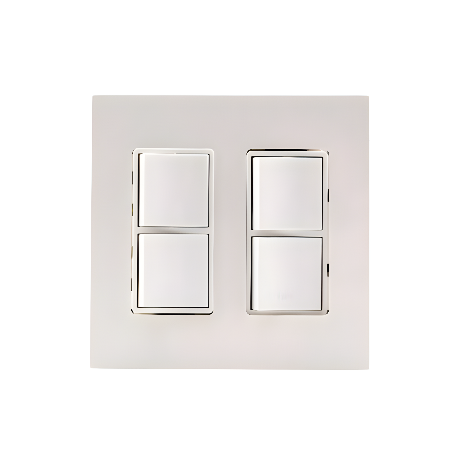 Stainless Steel Dual Duplex Switch Wall Plate