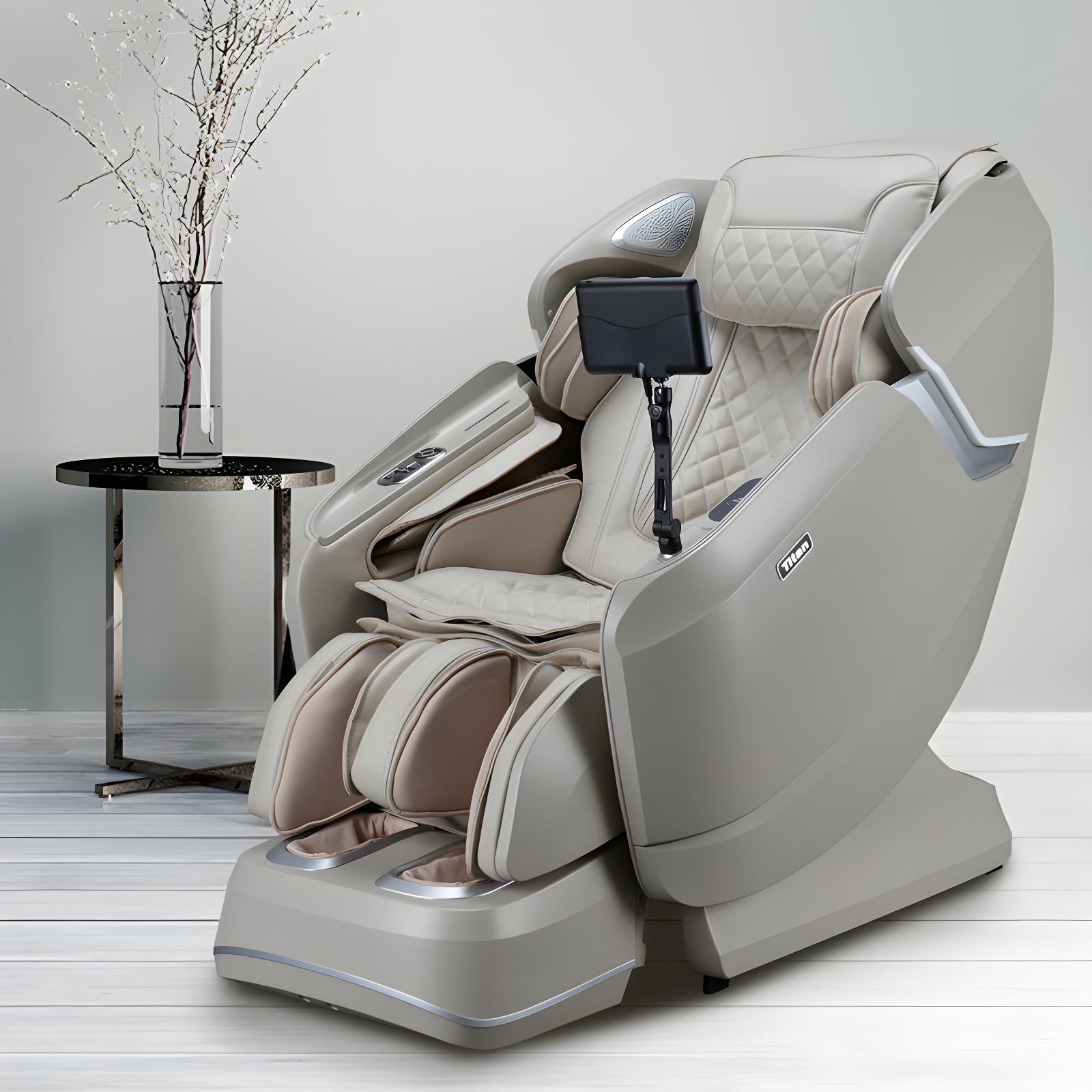 Titan Pro Vigor 4D Brown Faux Leather Full Body Massage Chair