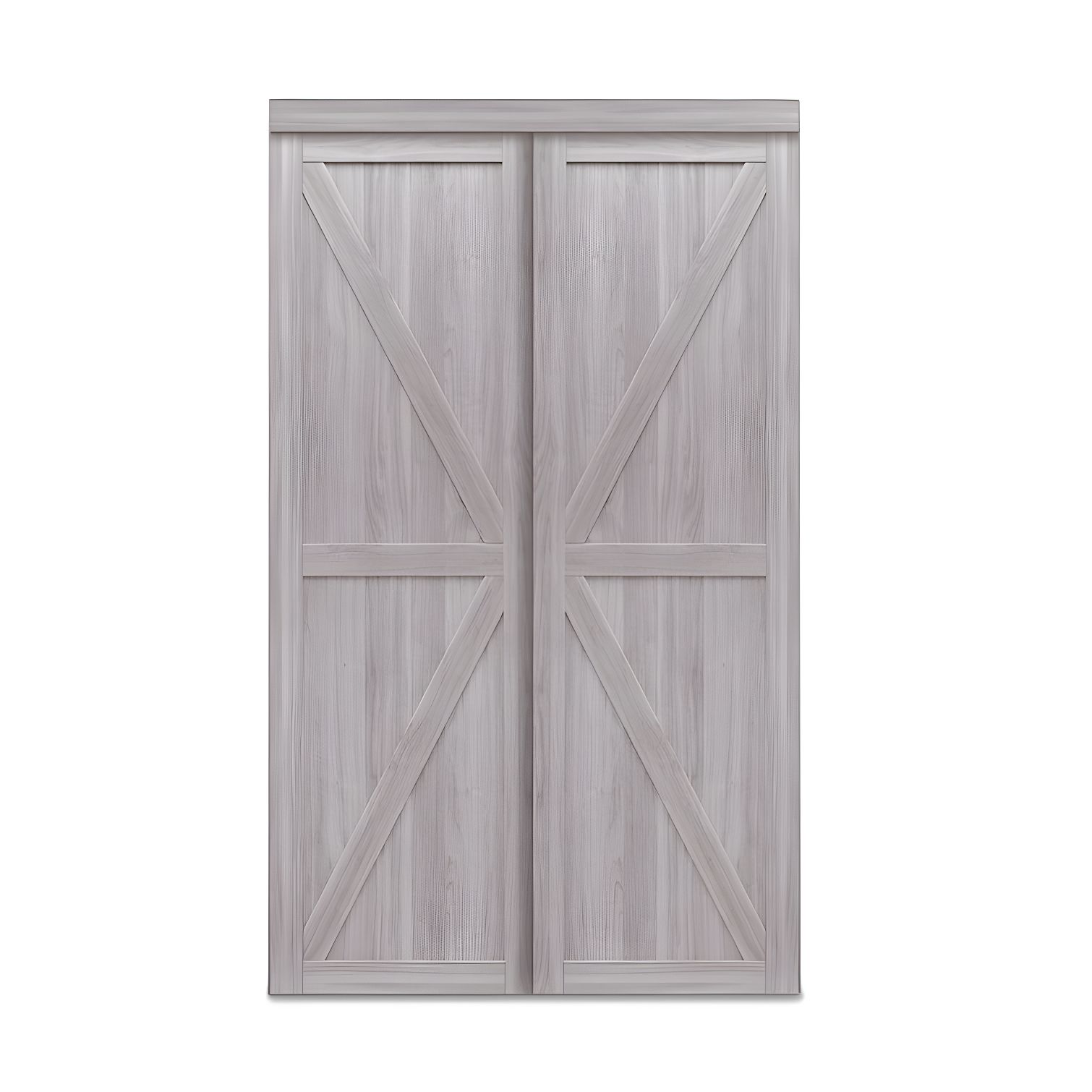 Silver Oak 72'' x 80'' Prefinished Sliding Barn Door