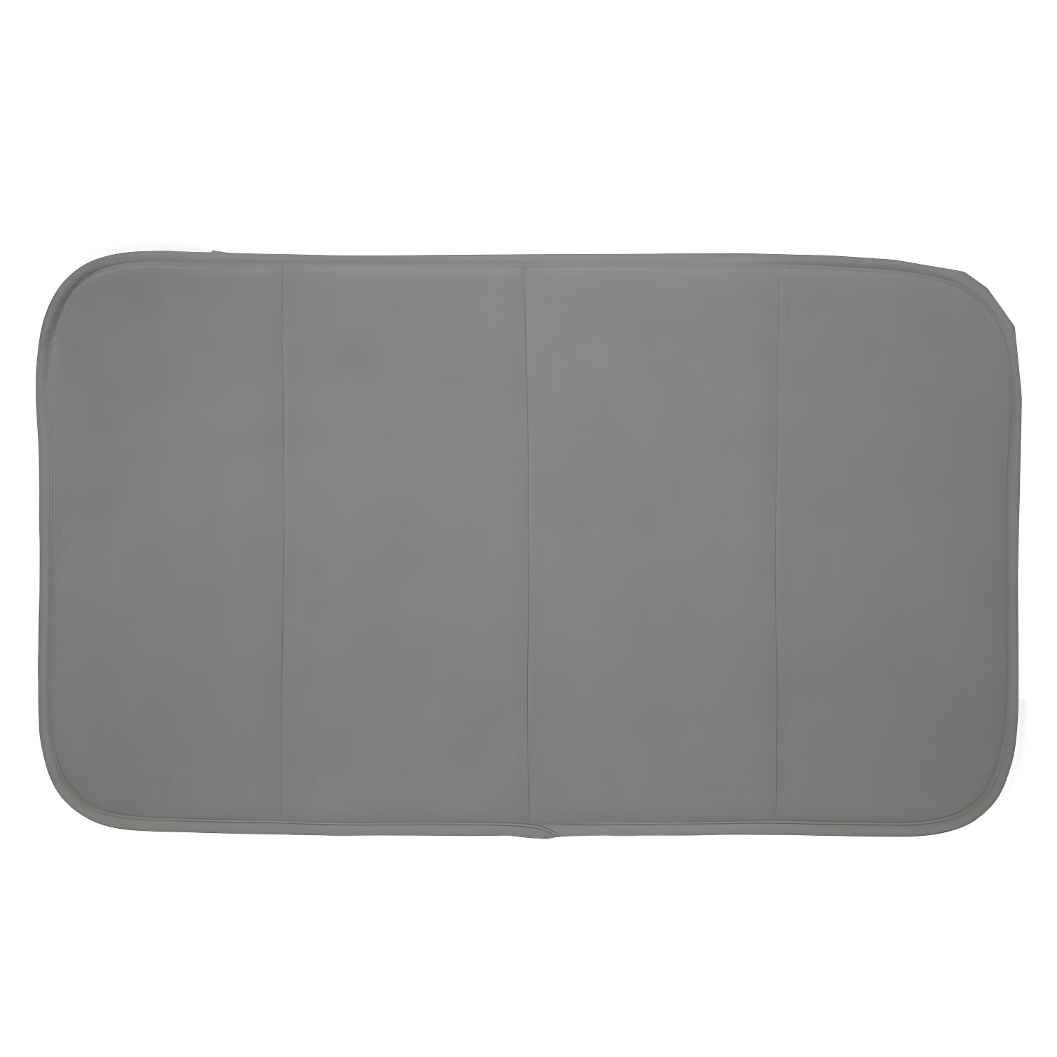 Gray Silicone Foldable Dish Drying Mat, 16 x 28 Inch