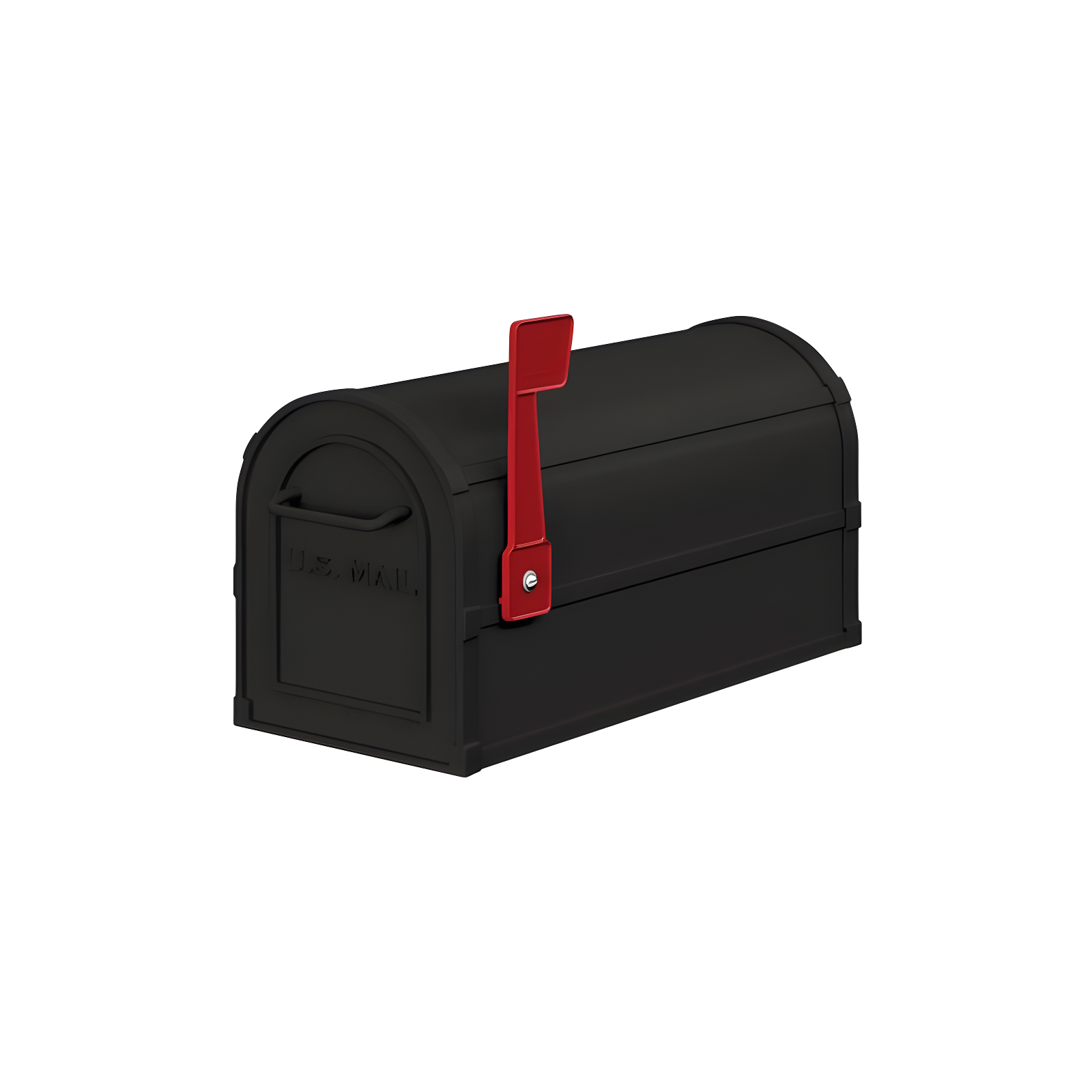 Large Black Aluminum Heavy Duty Rural Mailbox