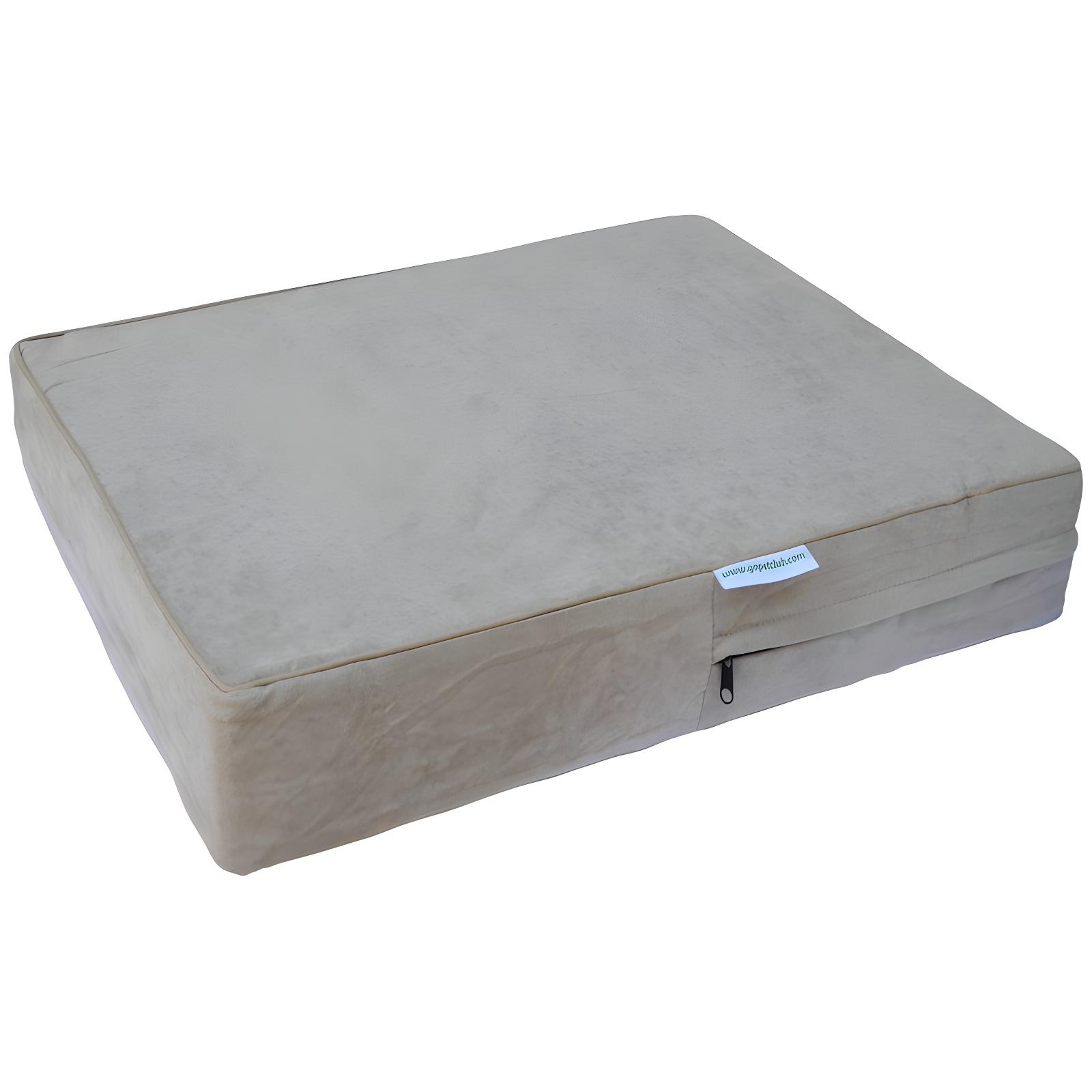 Medium Khaki Orthopedic Memory Foam Pet Bed with Waterproof Cover