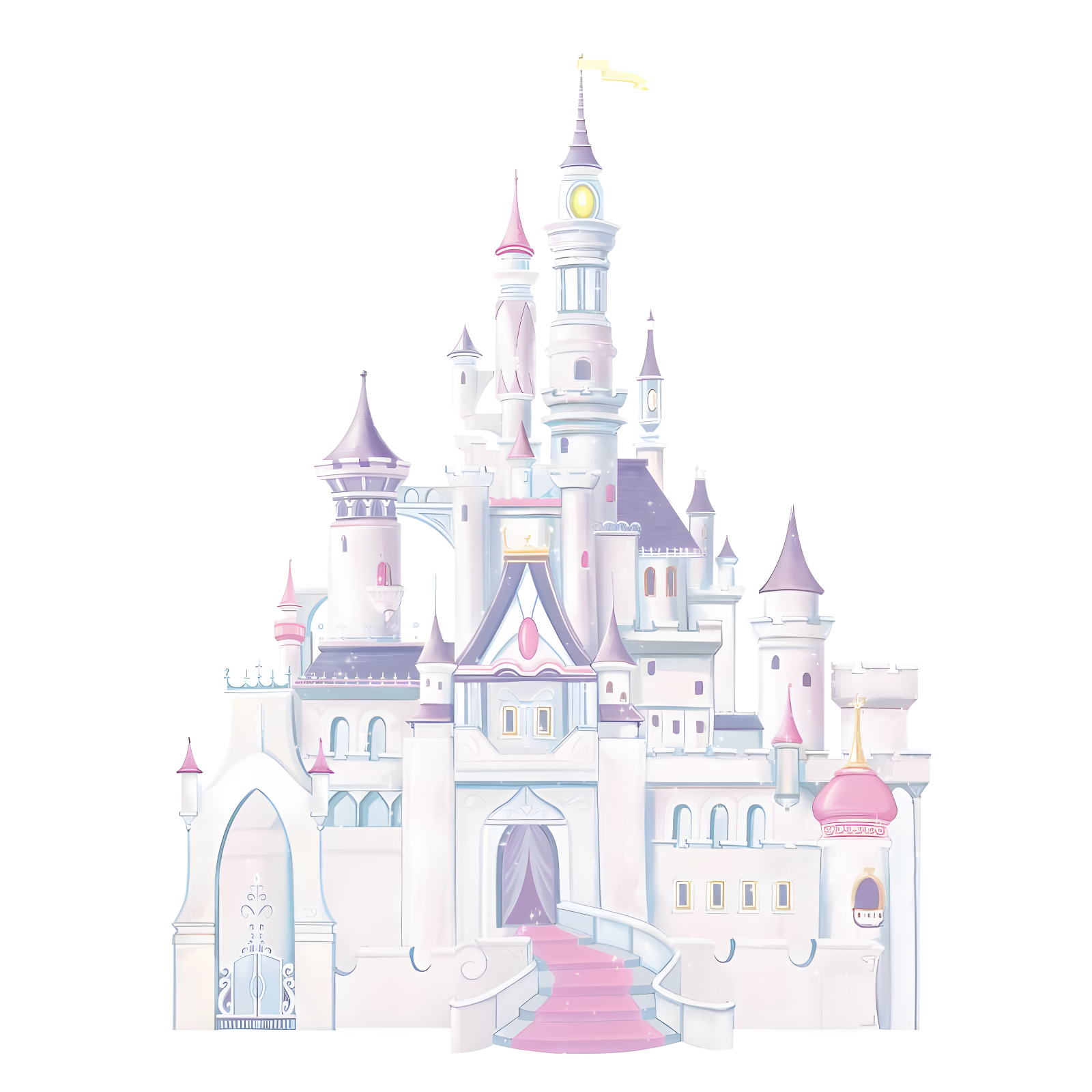 Disney Princess Glitter Castle Peel and Stick Wall Decal