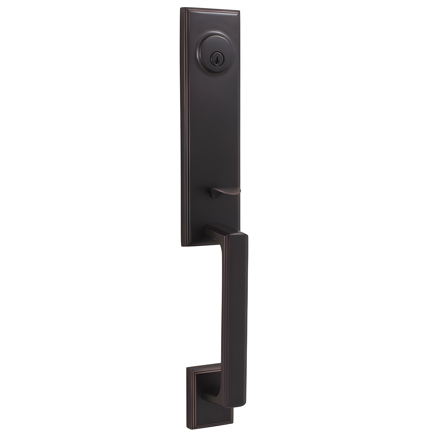 Oil Rubbed Bronze Single Cylinder Exterior Handleset