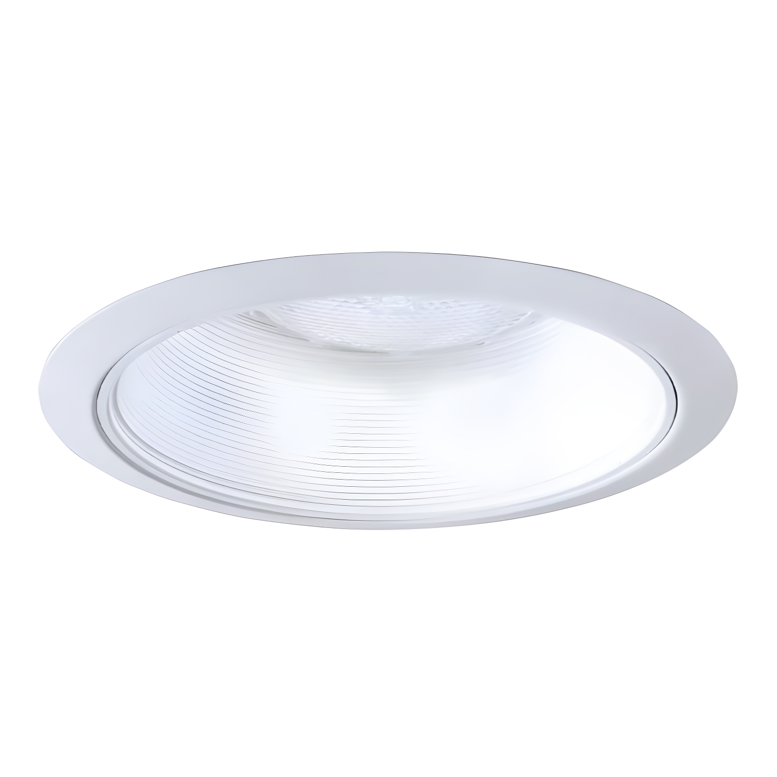 6'' White Aluminum Coilex Baffle Recessed Trim