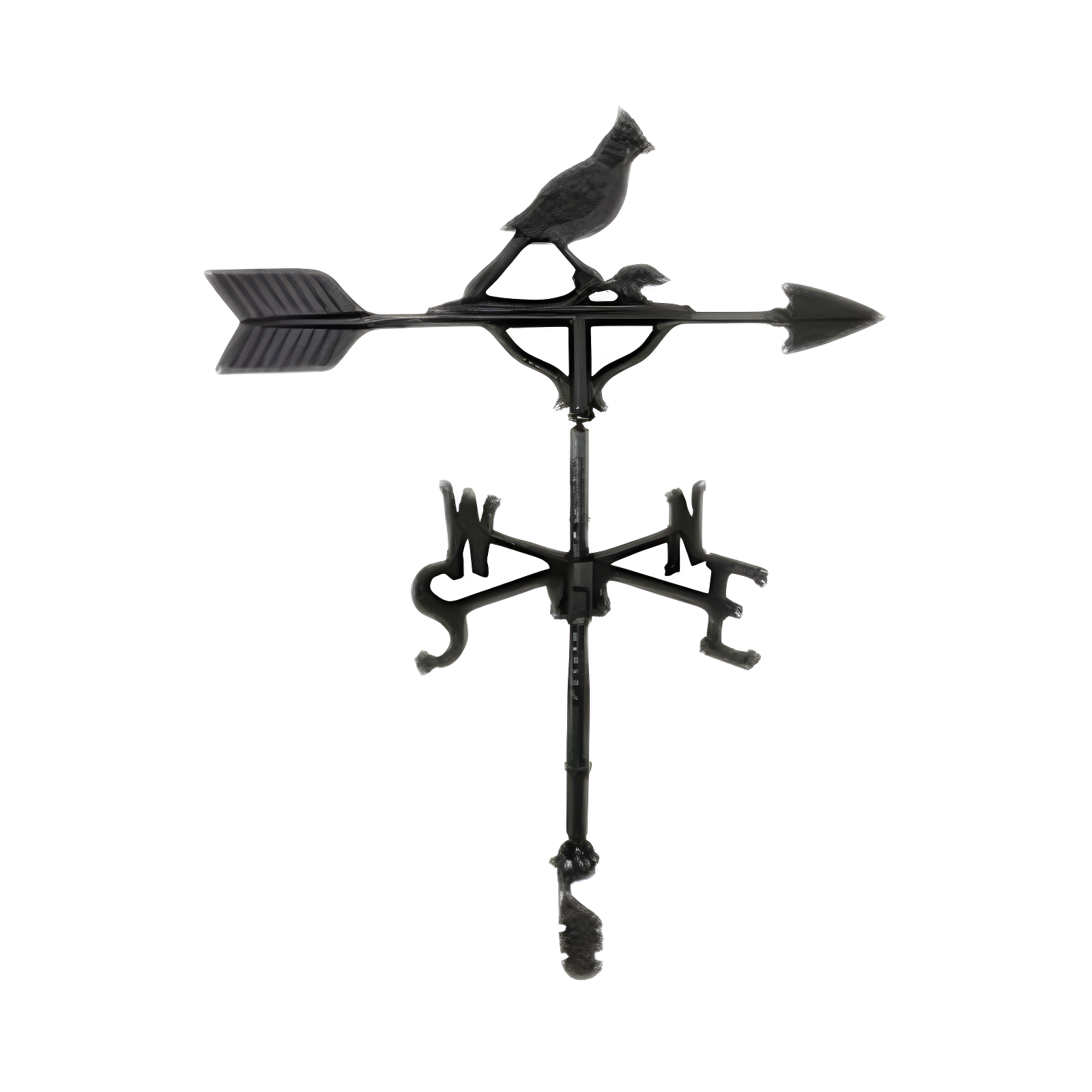 32'' Black Cast Aluminum Cardinal Weathervane