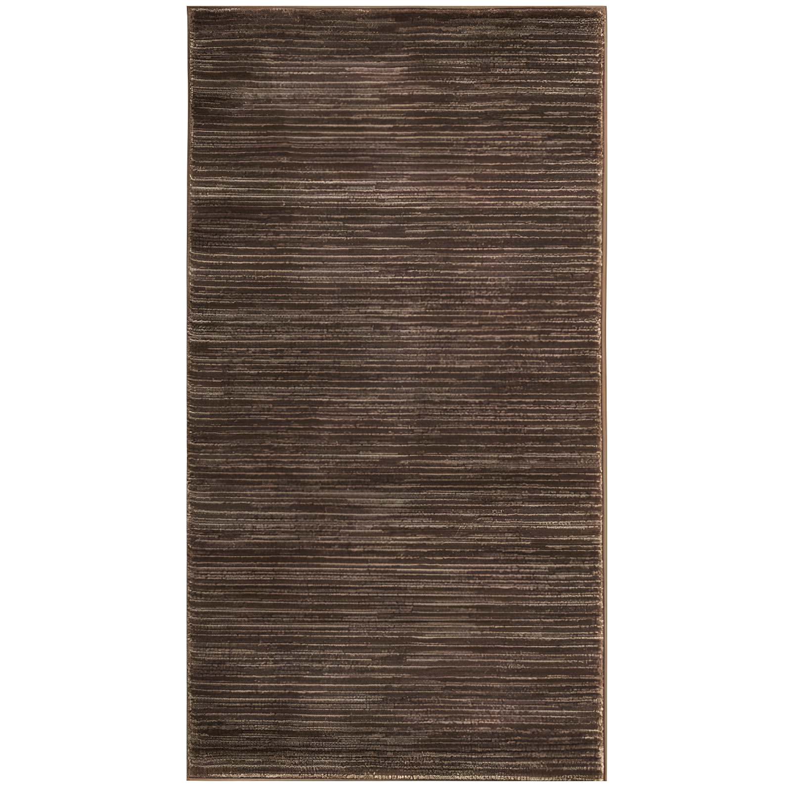 Brown Hand-Knotted Synthetic Easy Care Area Rug