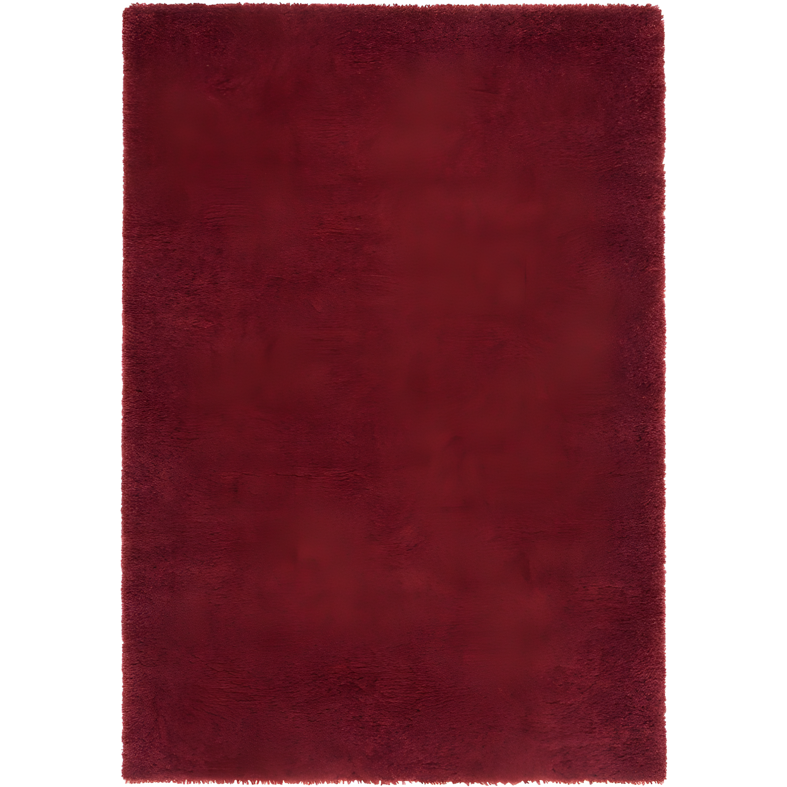 Burgundy Bliss 8' x 10' Hand-Knotted Shag Area Rug