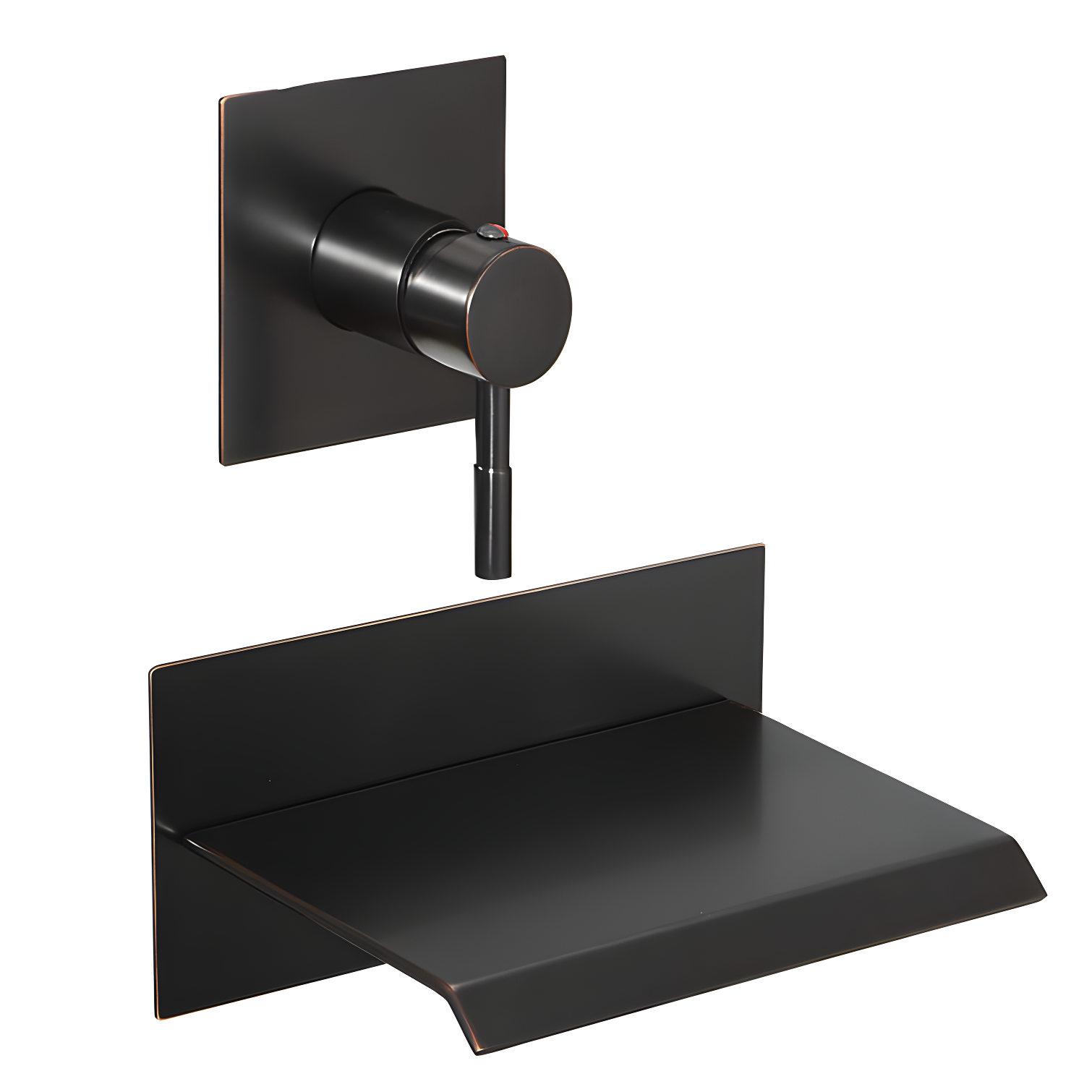 Oil Rubbed Bronze Wall Mount Waterfall Tub Faucet