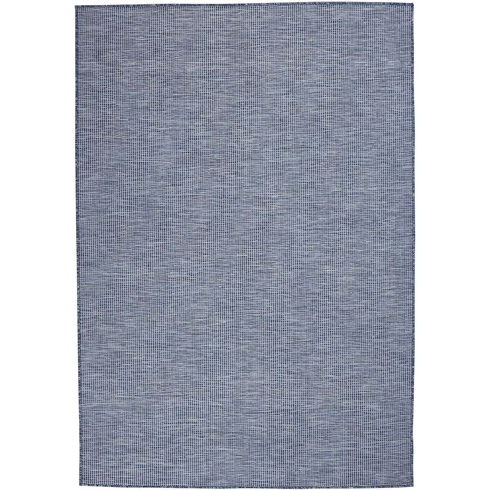 Positano Navy Blue Synthetic 5' x 7' Flatweave Indoor/Outdoor Rug