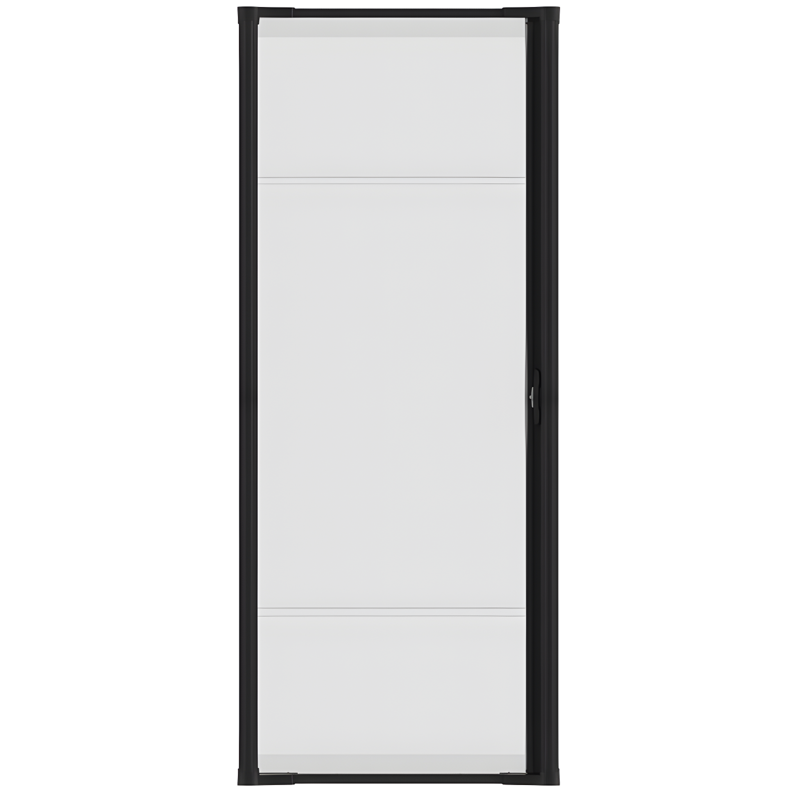 96 in. Black Aluminum Full-View Retractable Screen Door