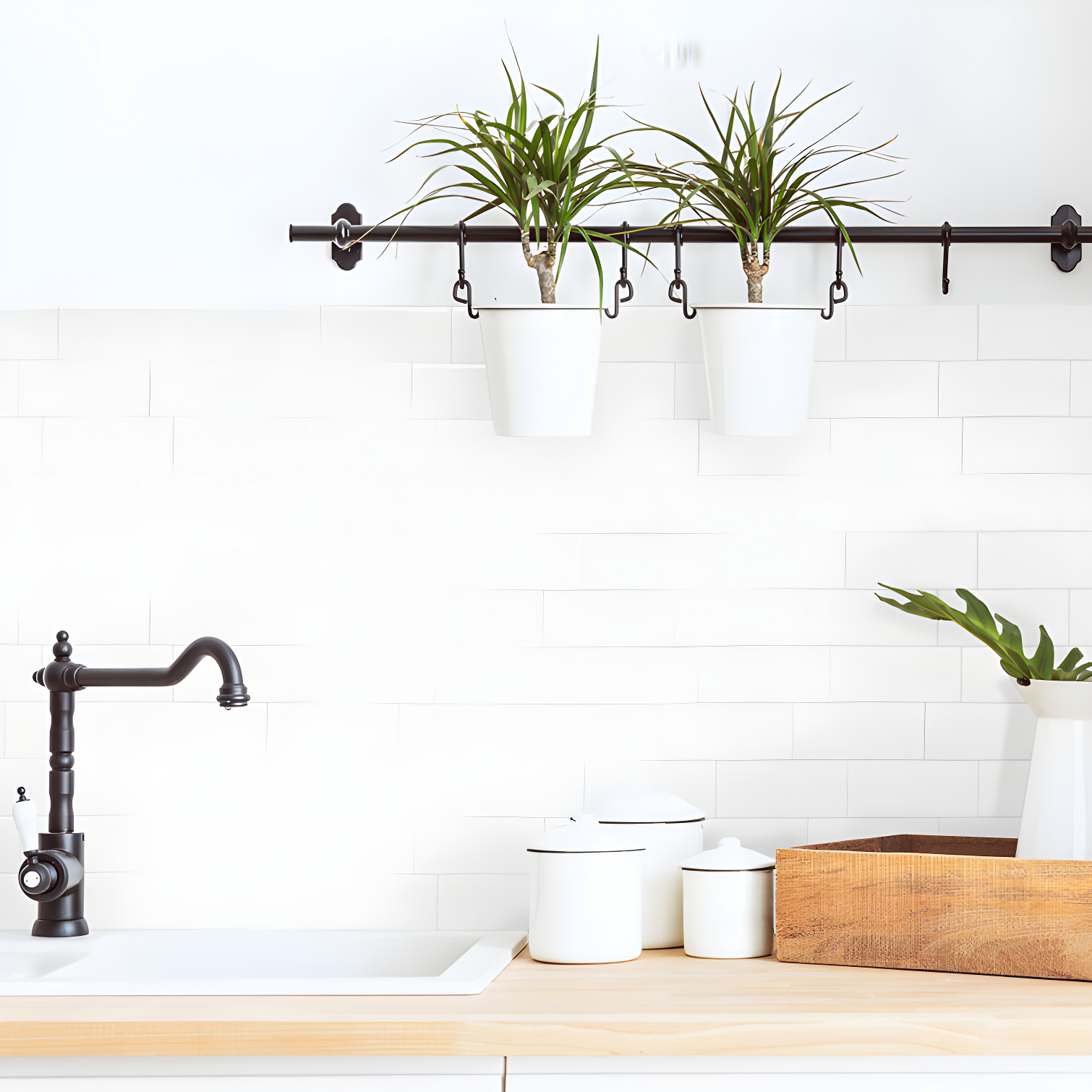 White and Gray Peel and Stick Gel Backsplash Tiles, 12'' x 8''