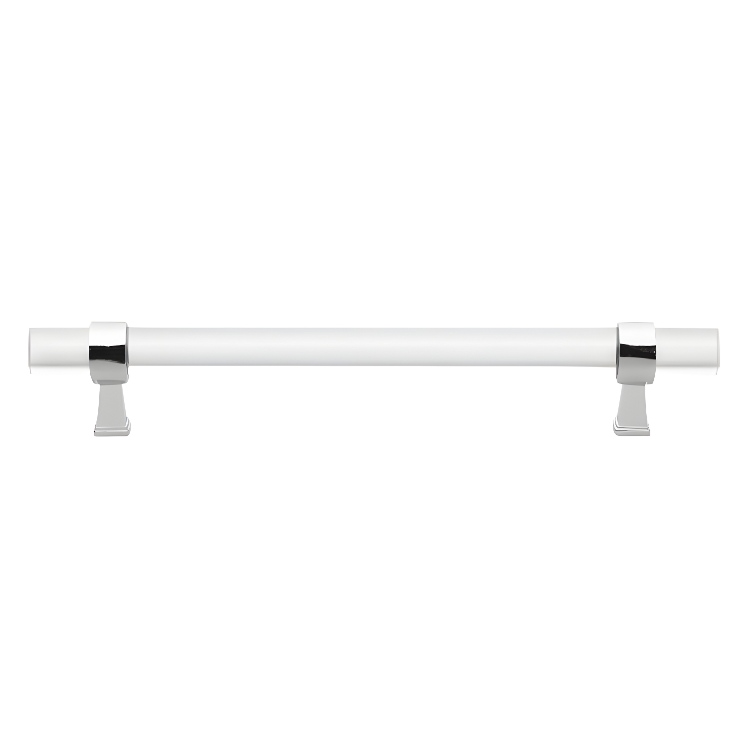 Clear Acrylic and Polished Chrome 10'' Bar Pull