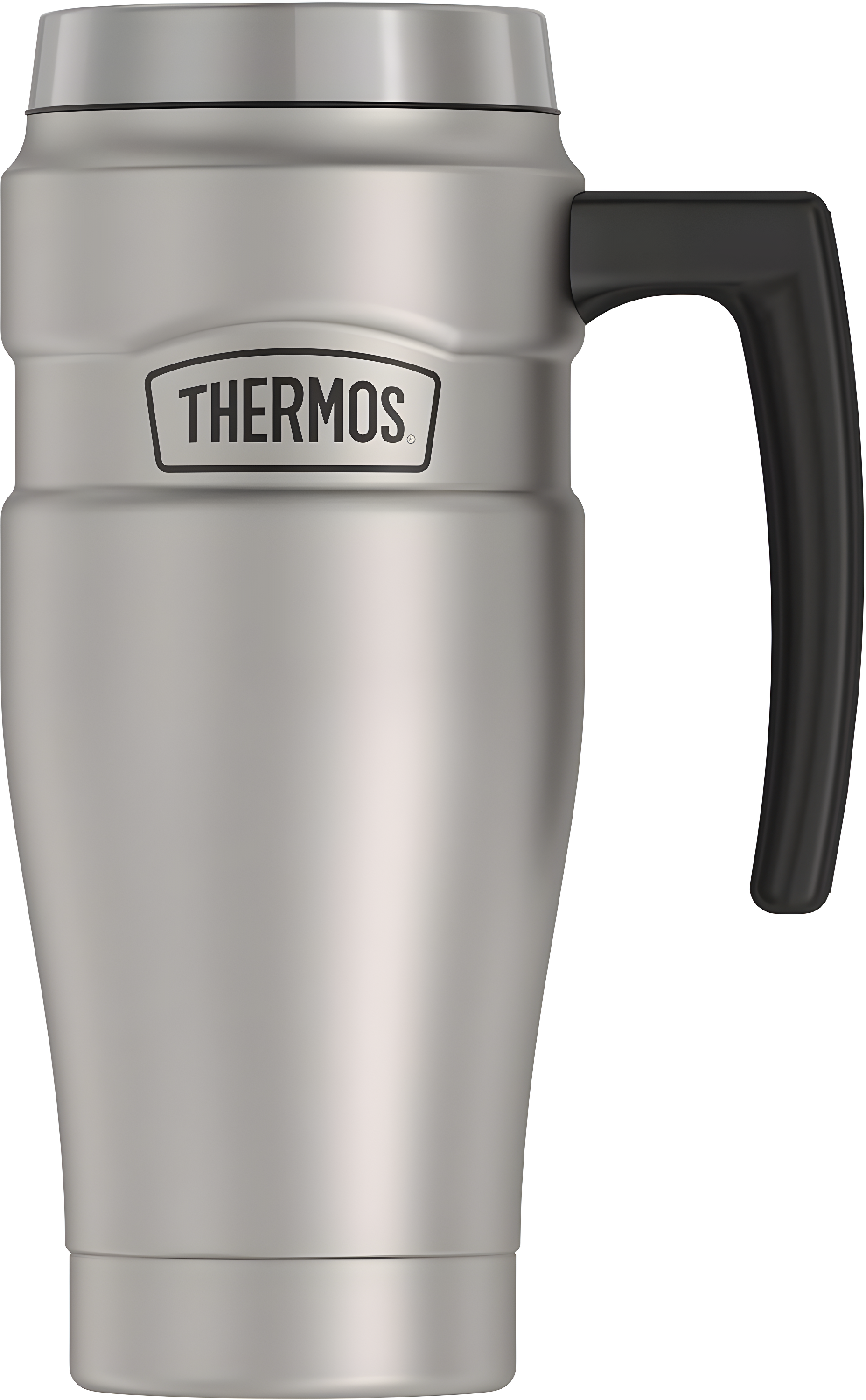 Thermos Matte Gray Stainless Steel 16 oz Travel Mug