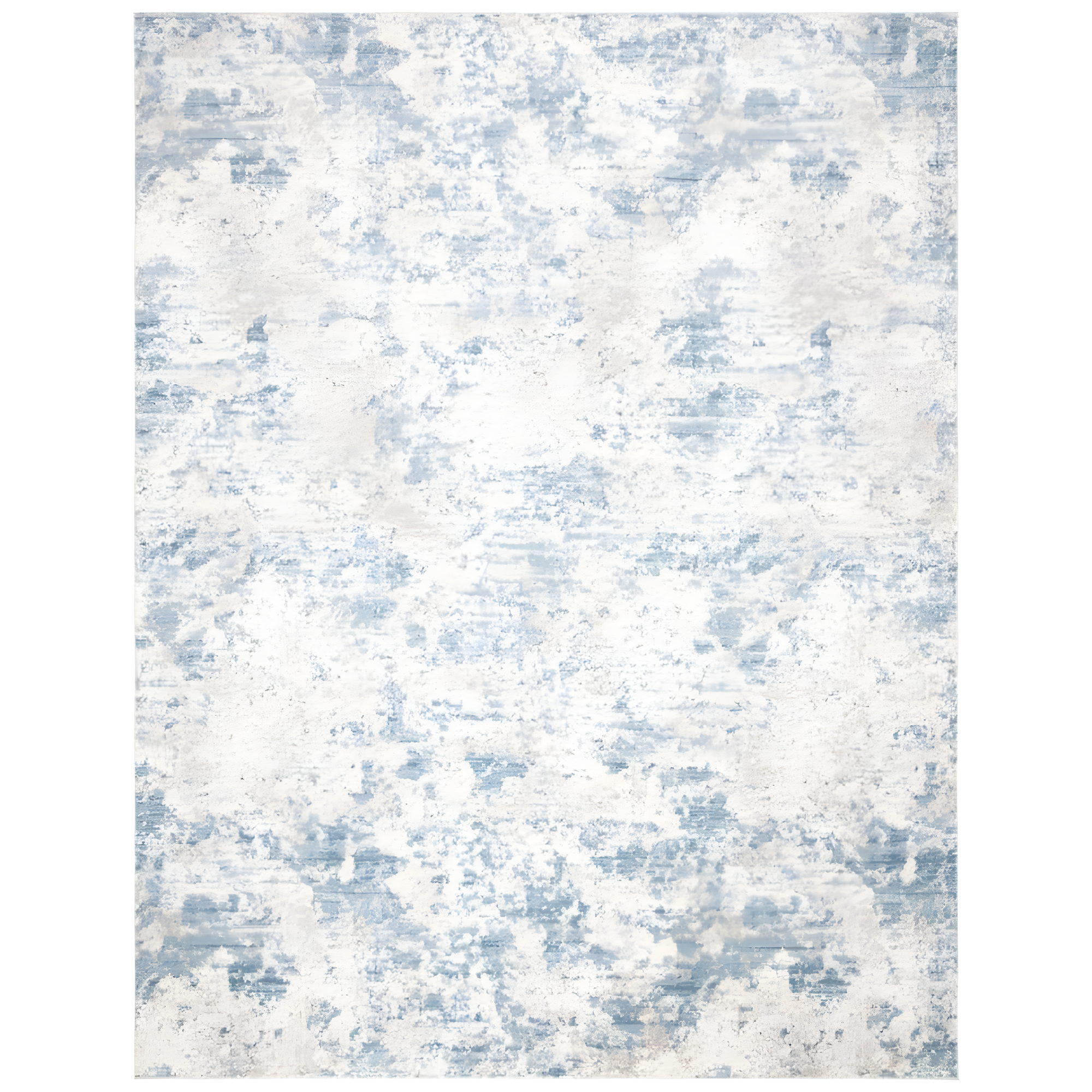 Amelia Grey and Blue 9' x 12' Abstract Synthetic Rug