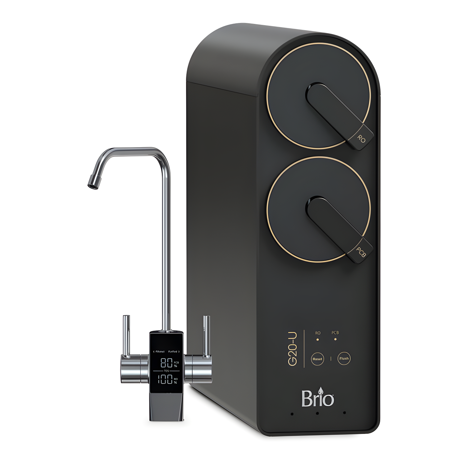 Brio Black Tankless Under-Sink Reverse Osmosis Water Filtration System