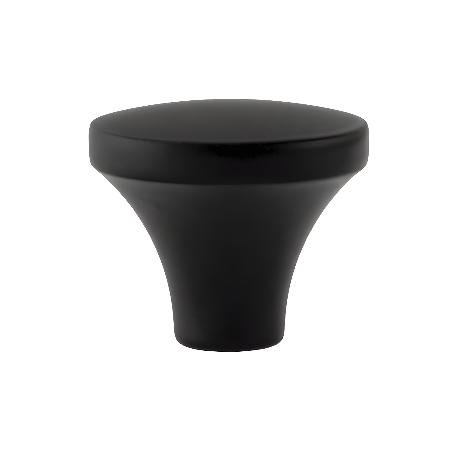 Matte Black Round Zinc Cabinet Knob Multipack