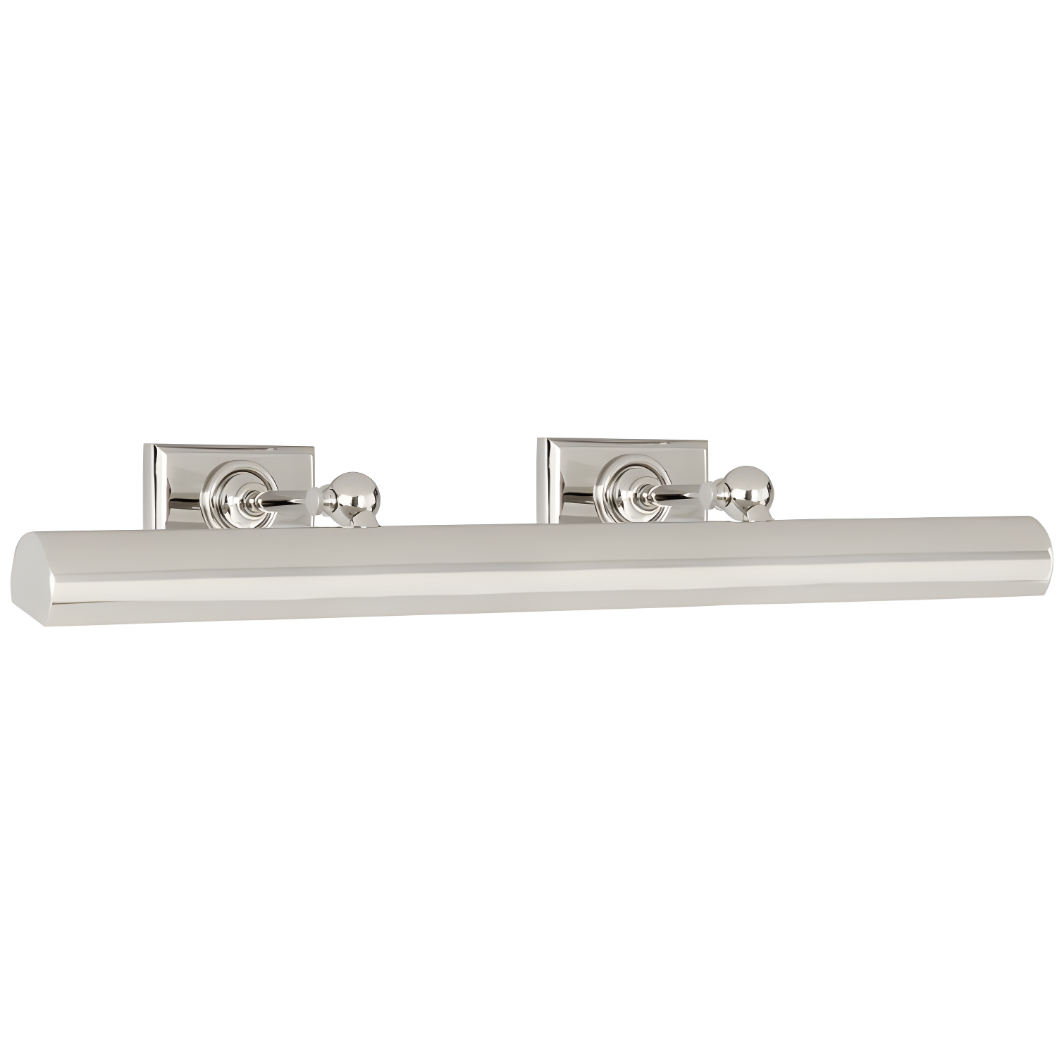 Sleek 24" Polished Nickel LED Picture Light with Adjustable Neck