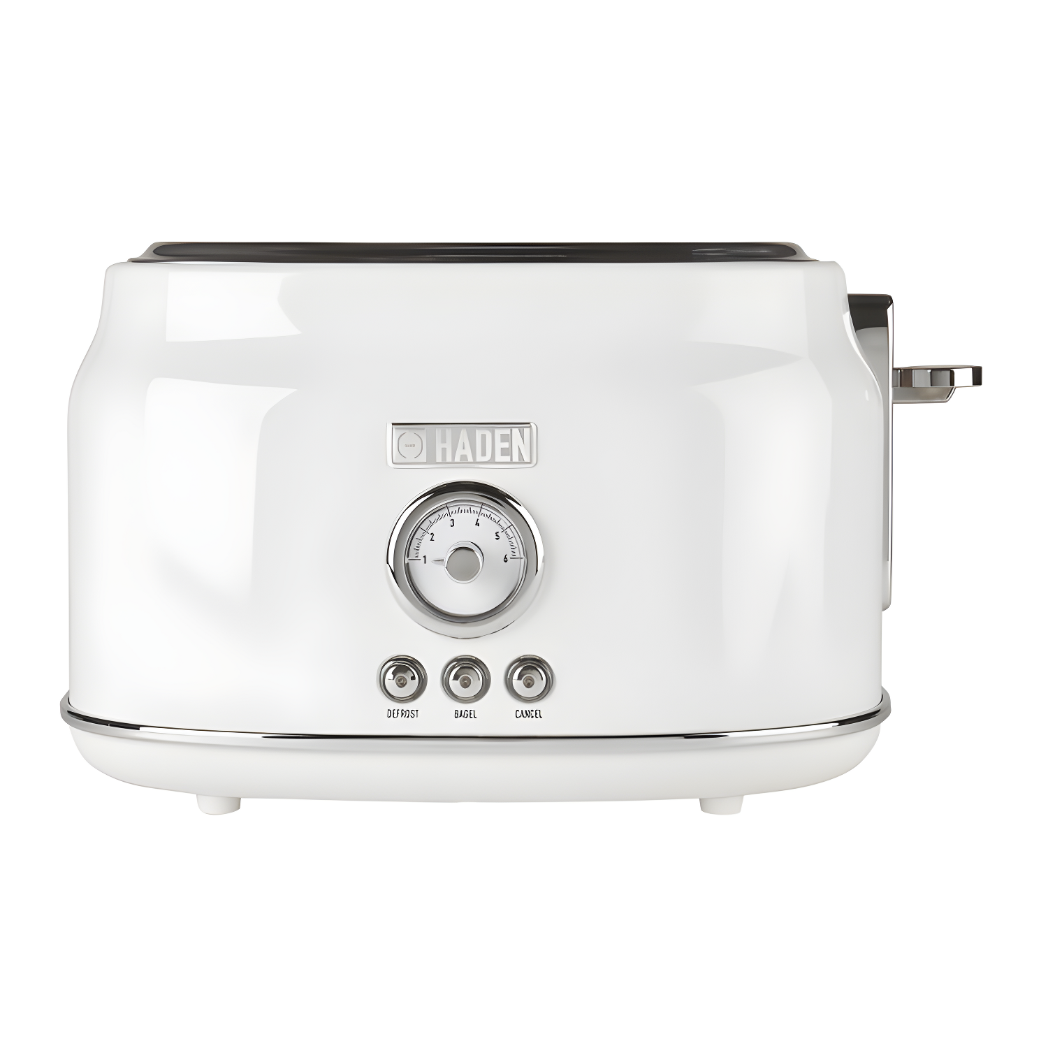 Ivory Stainless Steel 2-Slice Toaster with Wide Slots