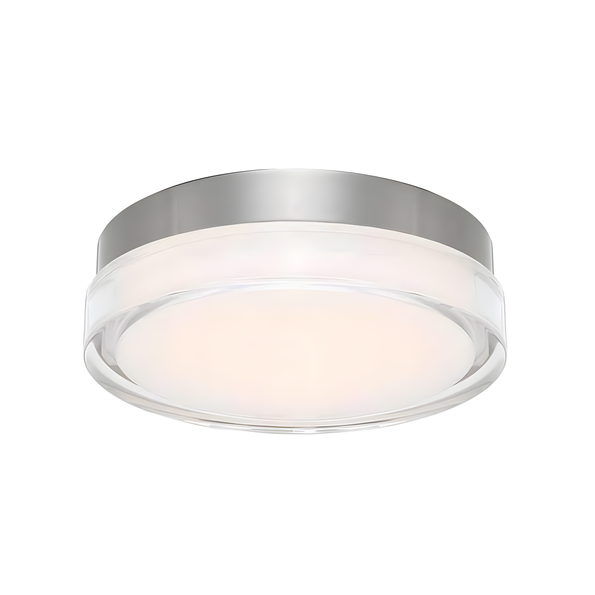 Dot 15" Stainless Steel LED Flush Mount Light