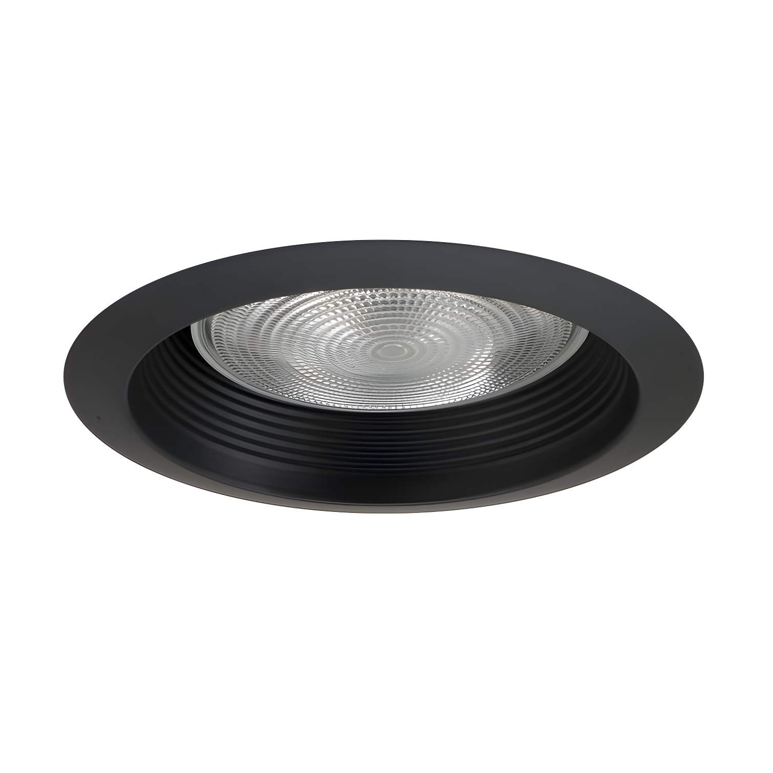 6-Inch Black Aluminum Recessed LED Trim